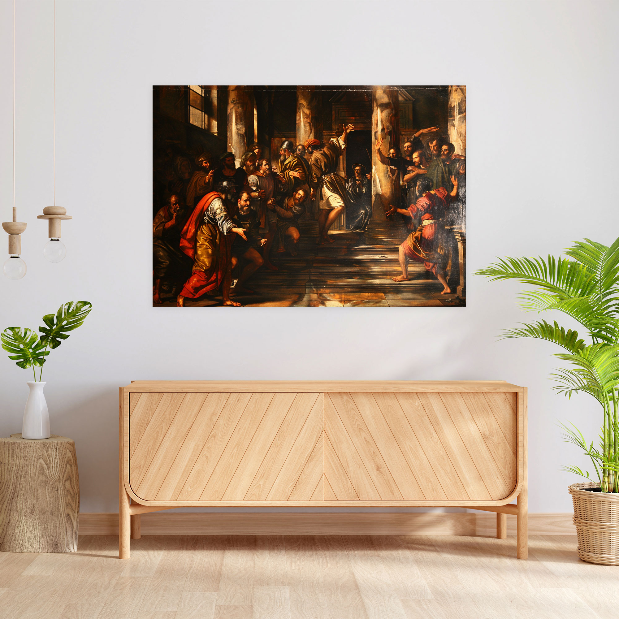 Caravaggio Tarzı Duvar Dekorasyonu - Kanvas Tablo Ev Dekorasyonu Duvar Sanatı