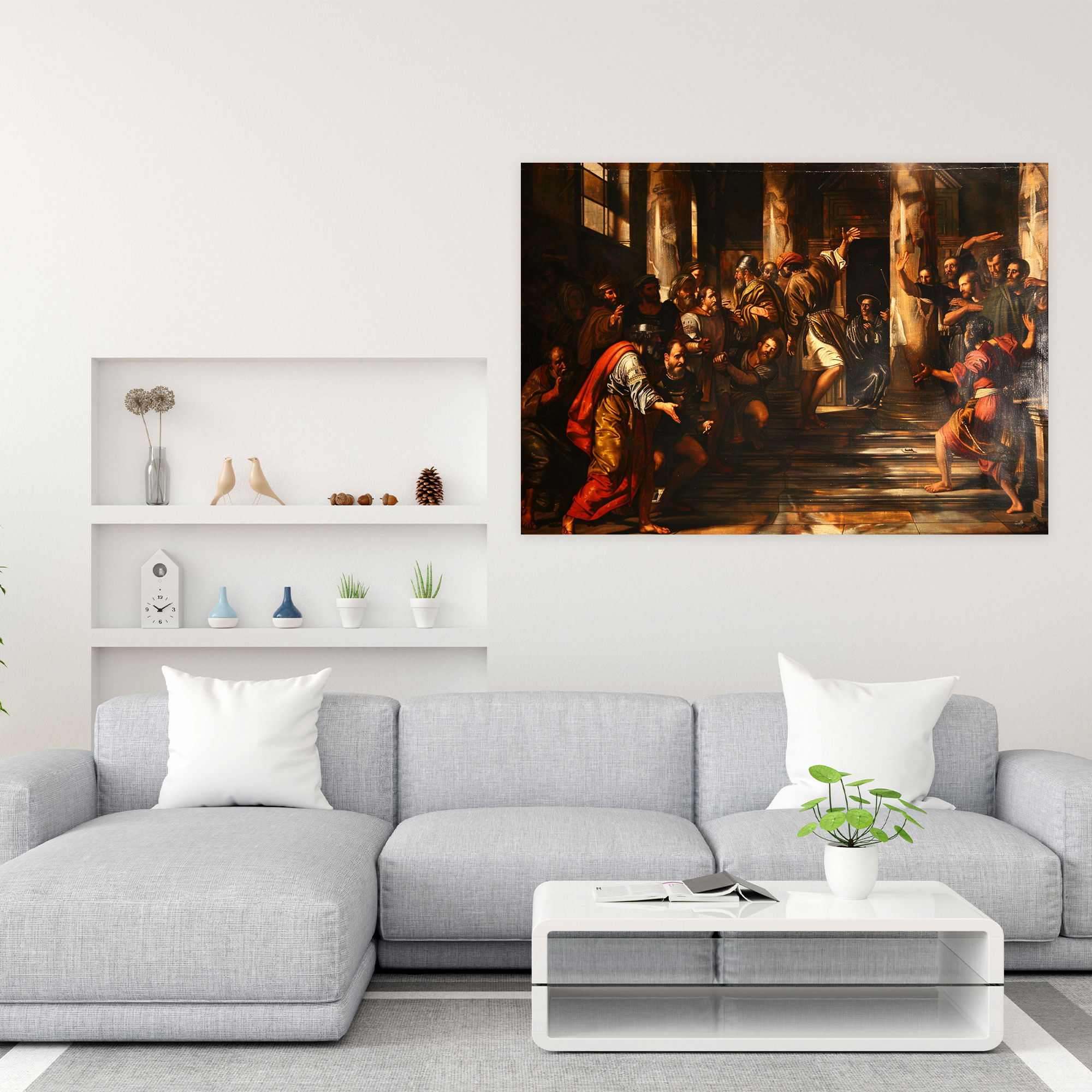 Caravaggio Tarzı Duvar Dekorasyonu - Kanvas Tablo Ev Dekorasyonu Duvar Sanatı