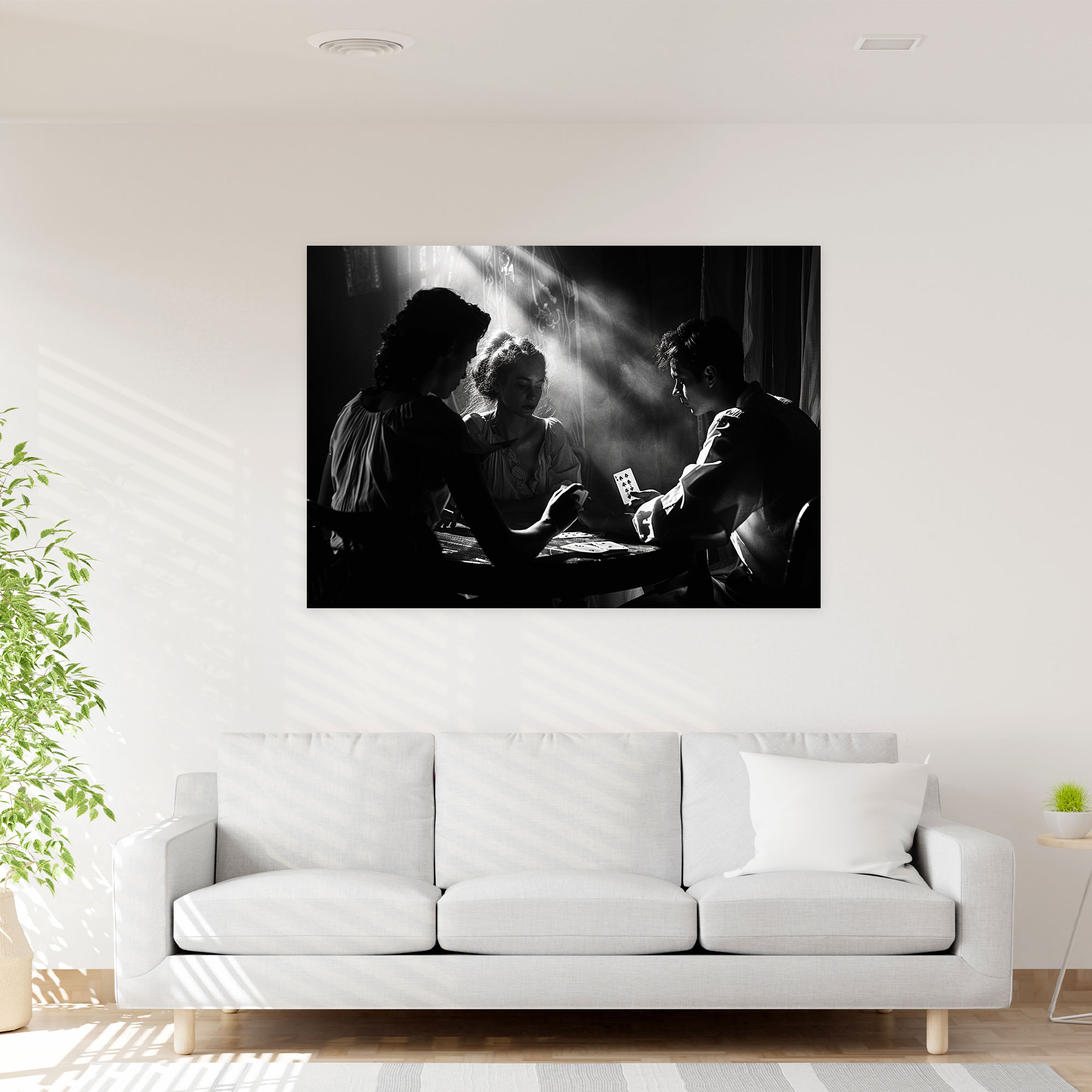 Caravaggio Tarzı Kanvas Tablo - Ev Dekorasyonu için Duvara Asılabilir Sanat