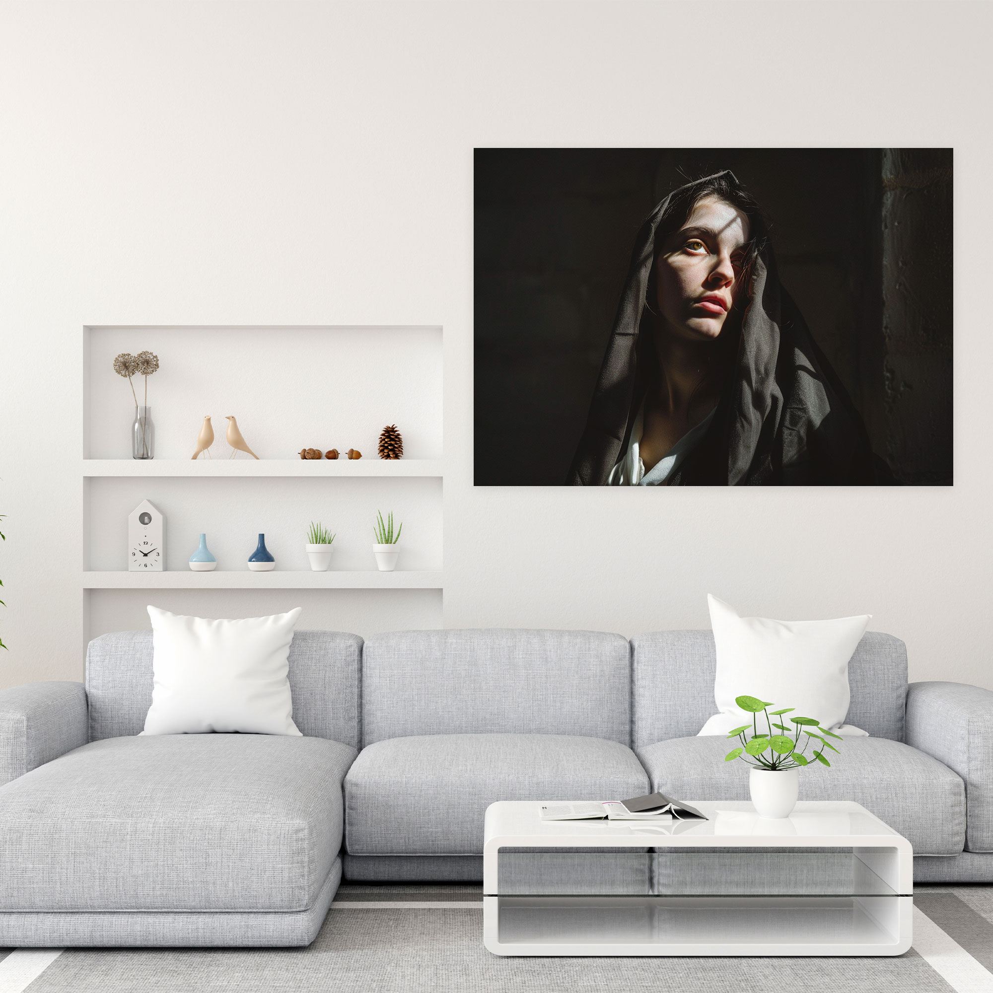 Caravaggio Tarzı Kanvas Tablo - Ev Dekorasyonu Duvar Sanatı