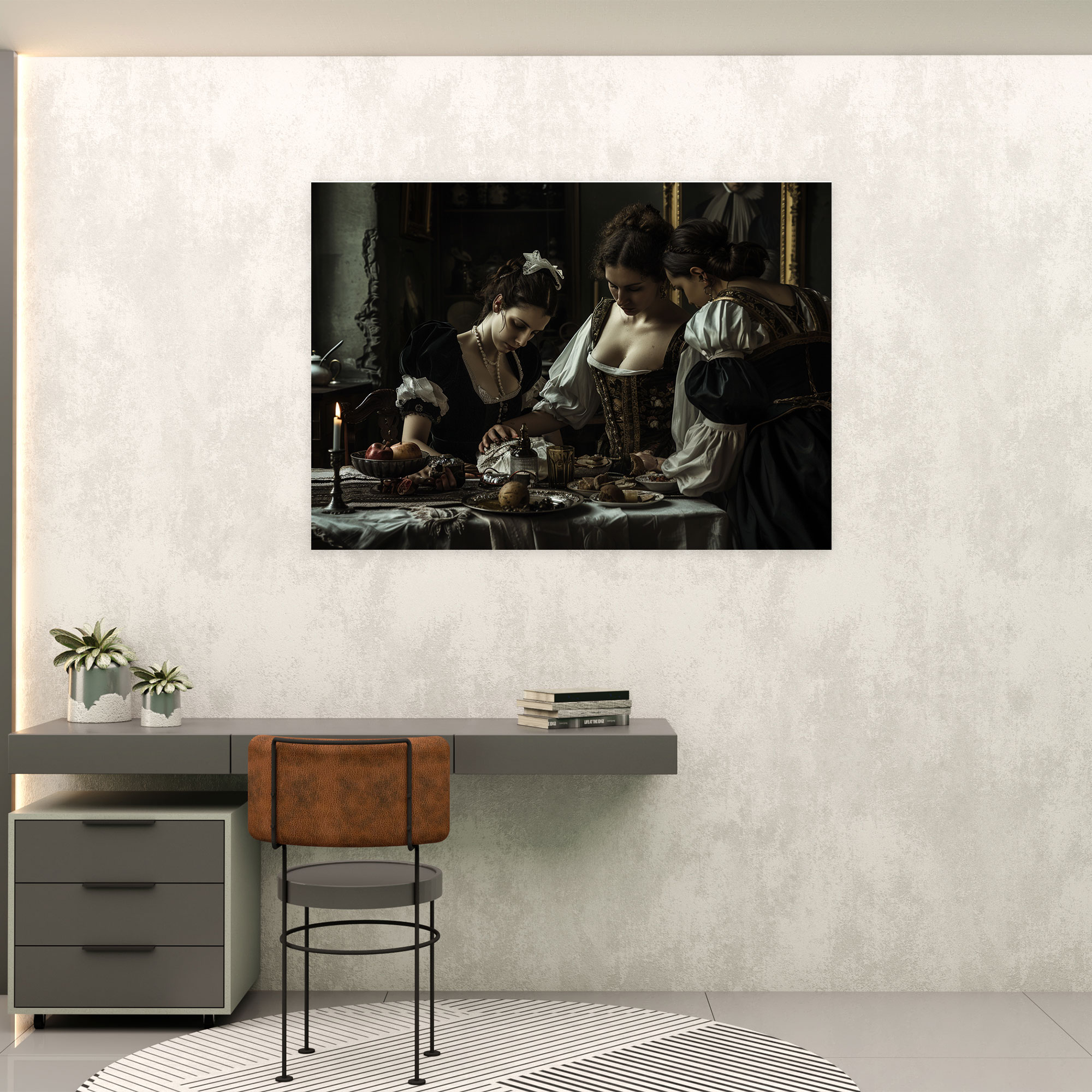 Caravaggio Style Wall Art - Caravaggio, Canvas, Canvas Wall Art, Caravaggio Style