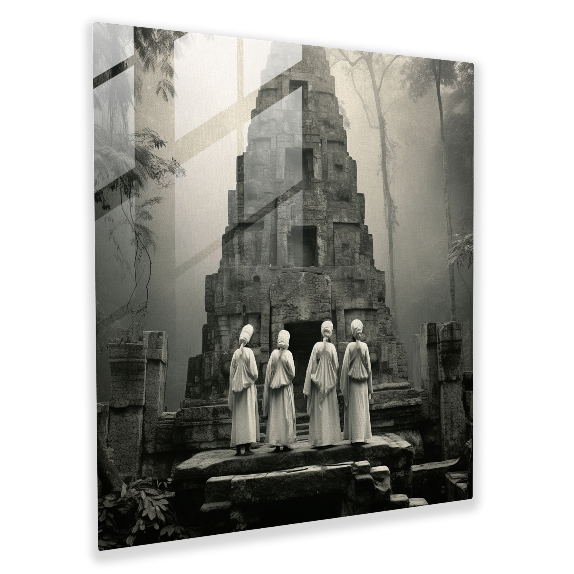 Ancient Guardians Glass Print - Amazon Women, Glass Print, Home Decoration, Amazon Women