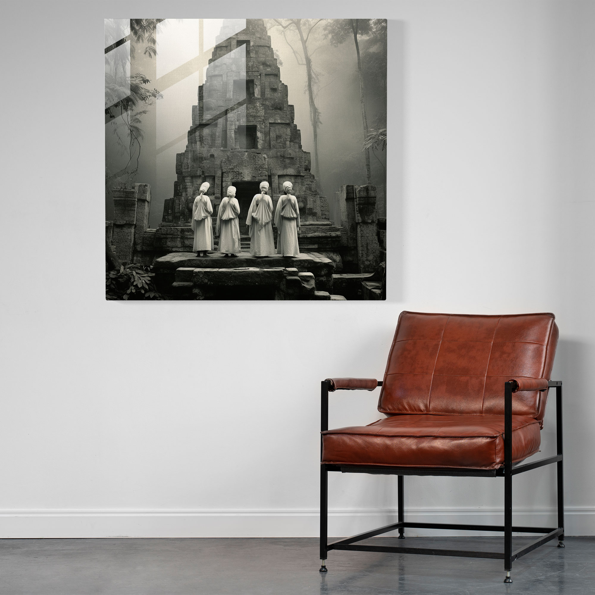 Ancient Guardians Glass Print - Amazon Women, Glass Print, Home Decoration, Amazon Women