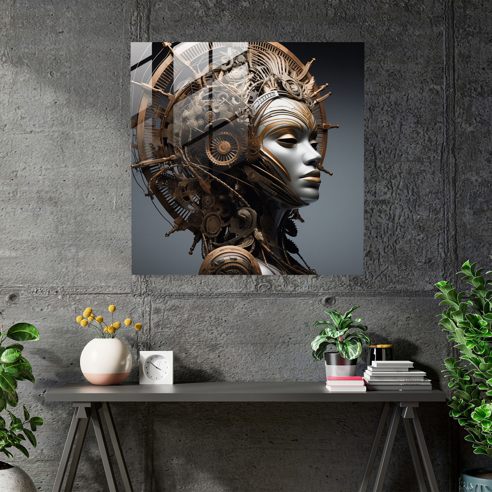 The Essence Of Amazon Women Glass Print - Amazon Women, Energy, Abstract Sculpture, Modern Art