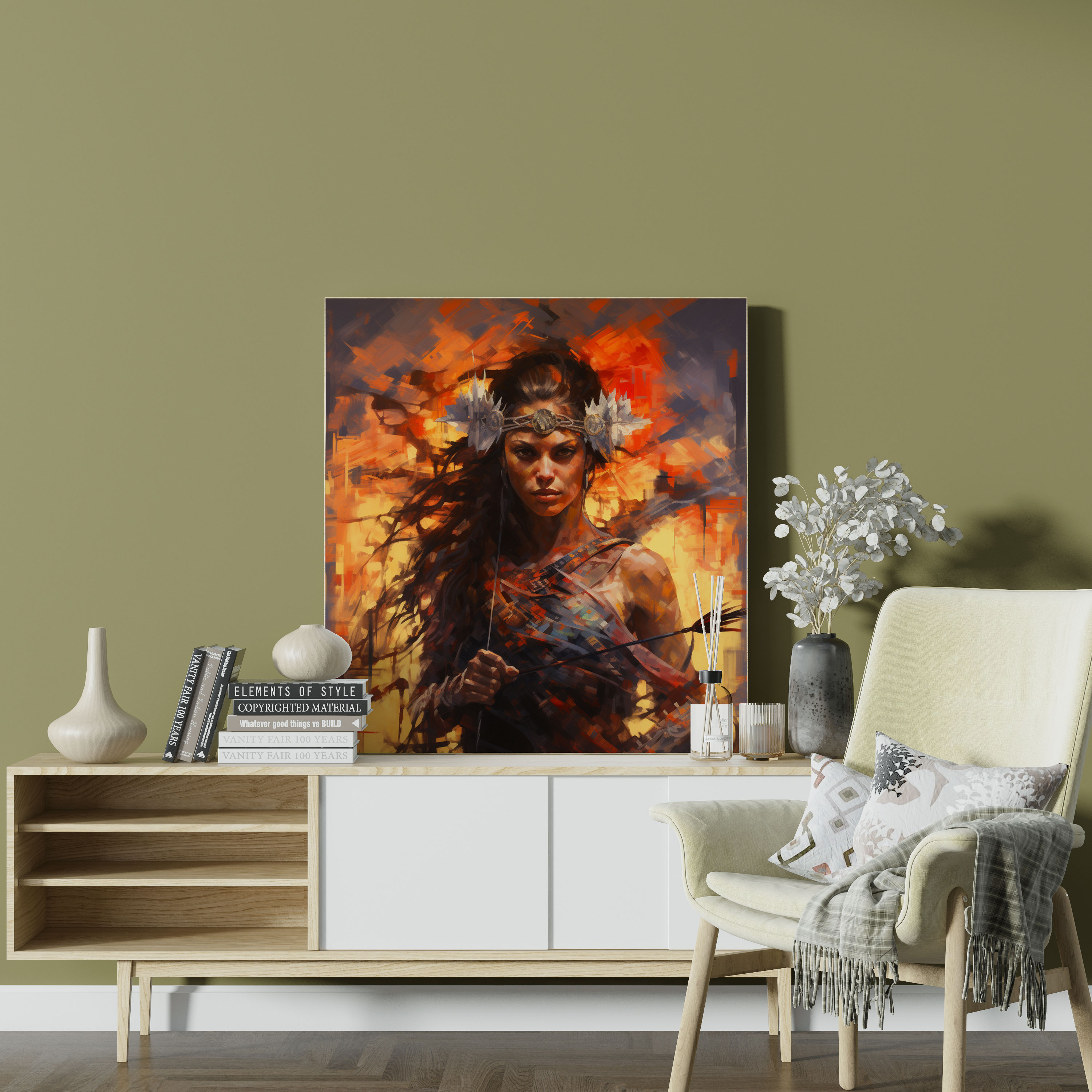 Fierce Amazon Women Wall Art - Amazon Women, Wall Art, Wall Decoration, Home Decoration