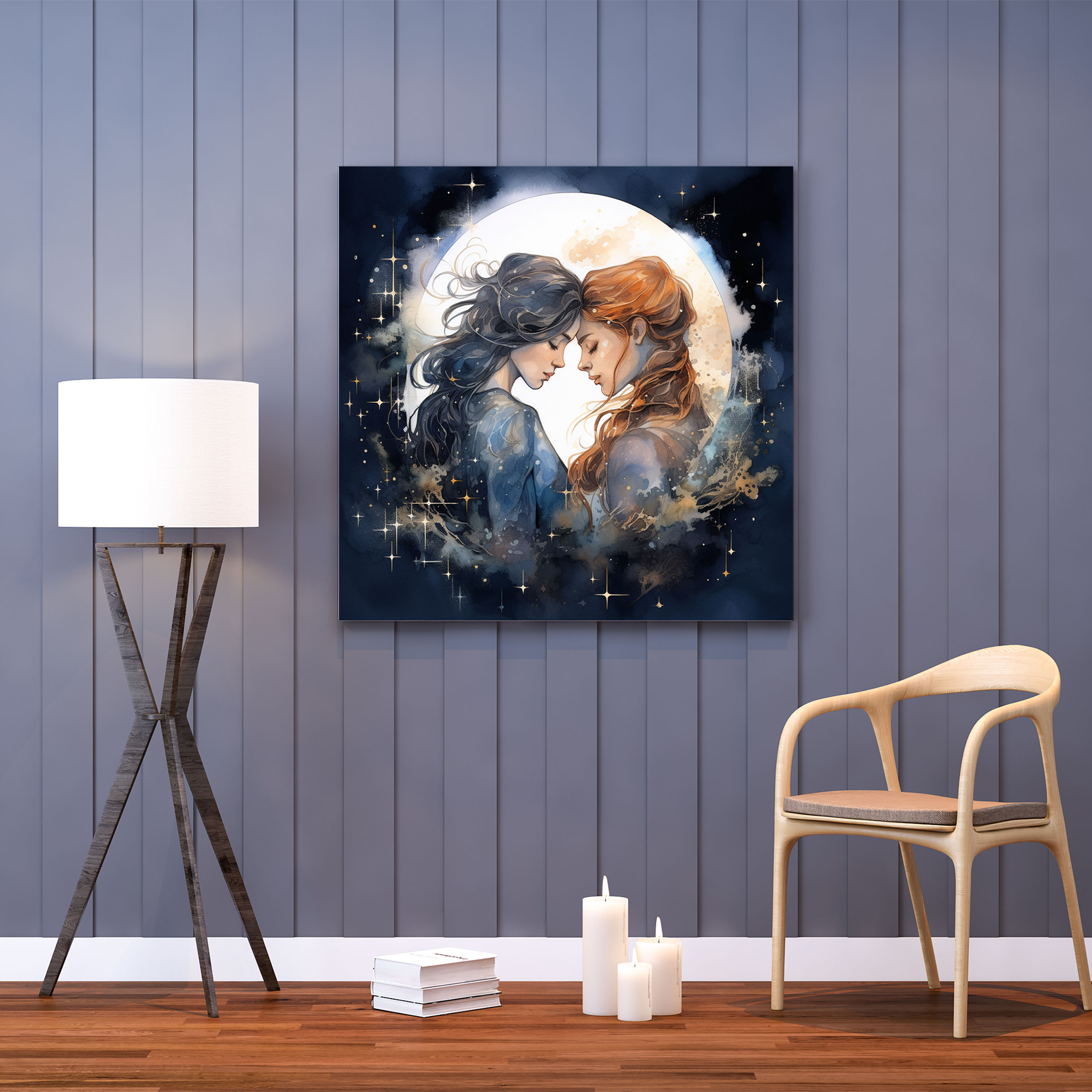 Romantic Amazon Women Canvas Print - Amazon Women, Love, Wall Art, Amazon Women