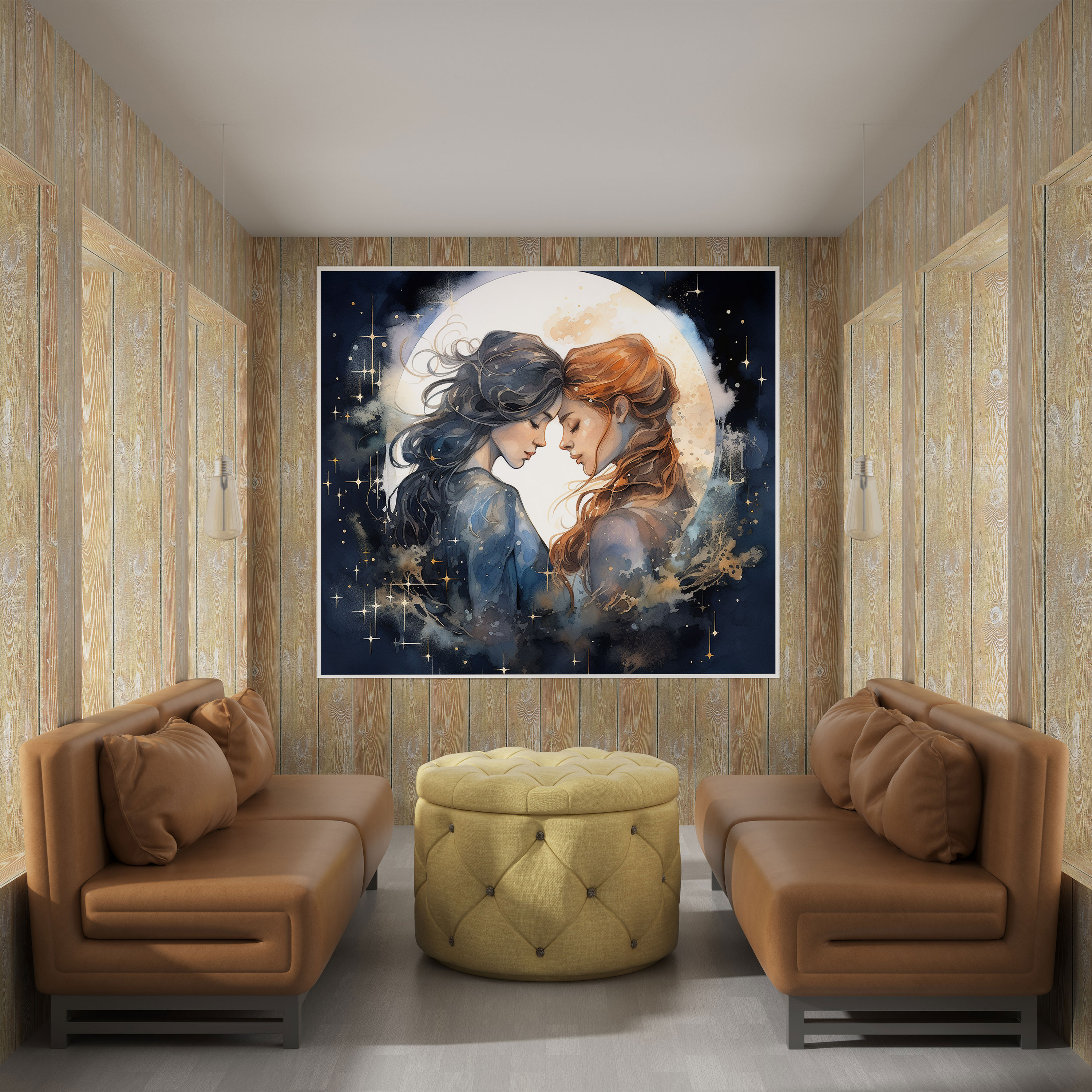 Romantic Amazon Women Canvas Print - Amazon Women, Love, Wall Art, Amazon Women