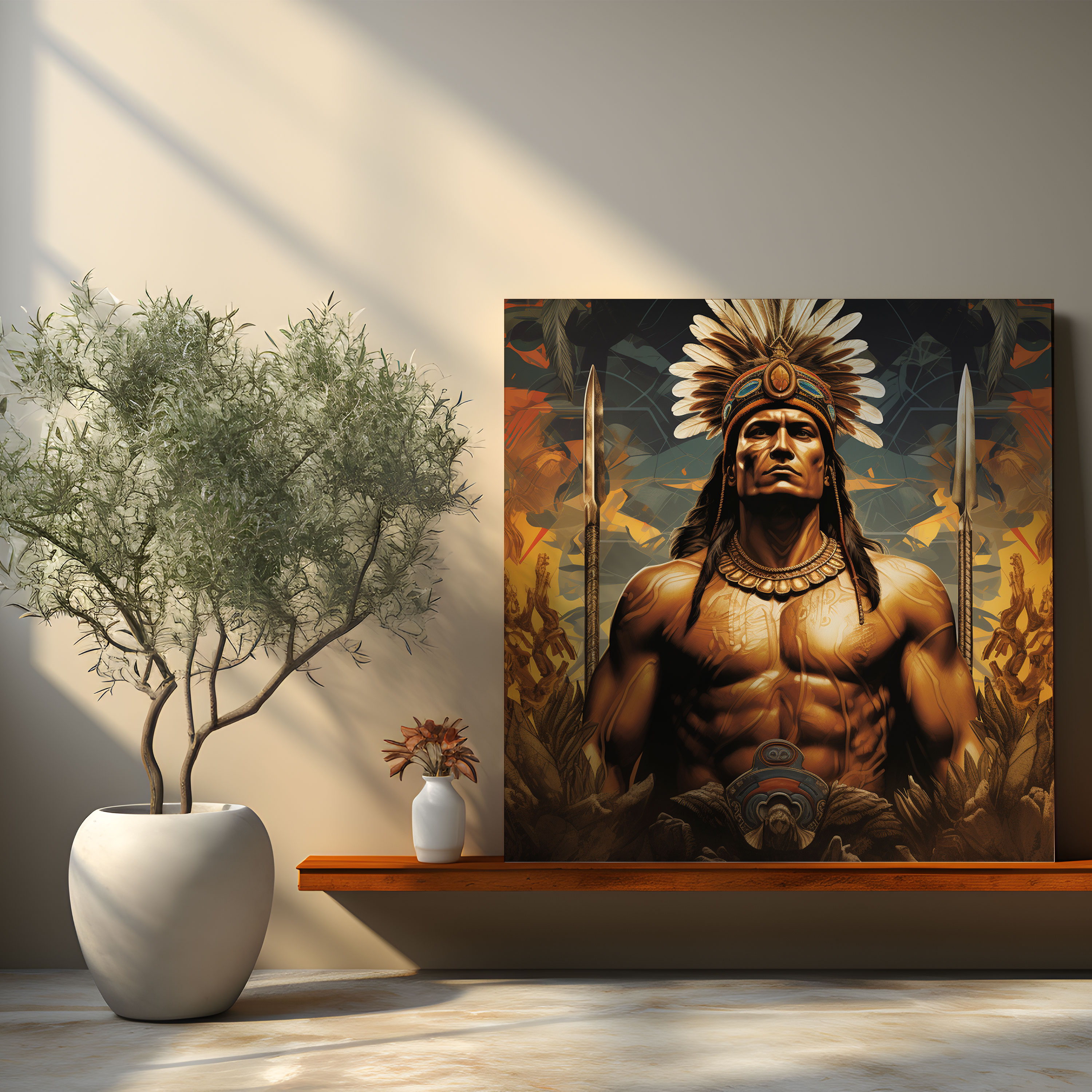 Vintage Amazon Women Wall Art - Amazon Women, Wall Decoration, Wall Art, Strong Warriors