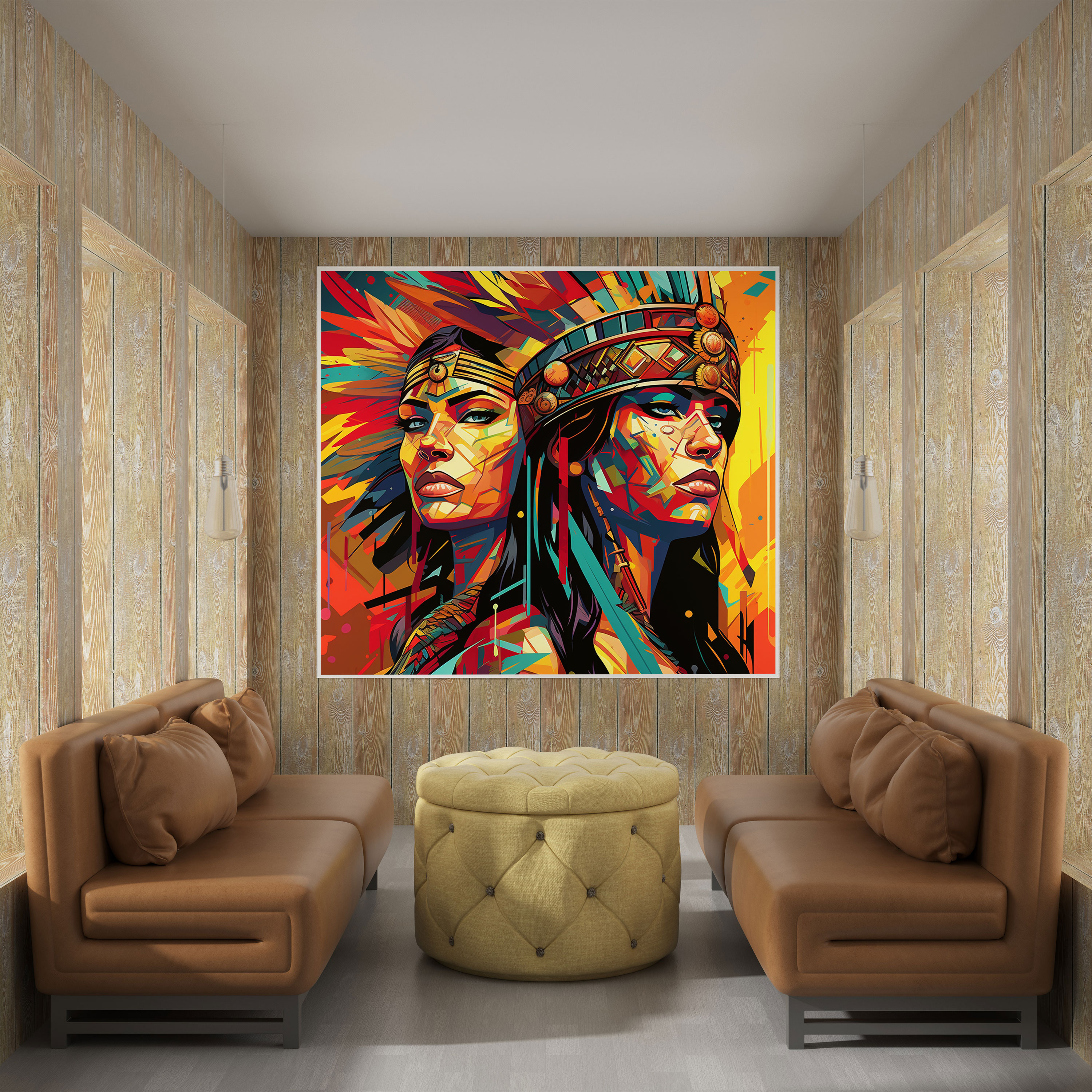 Pop Art Amazon Women Canvas Print - Amazon Women, Wall Art, Wall Decoration, Visually Striking
