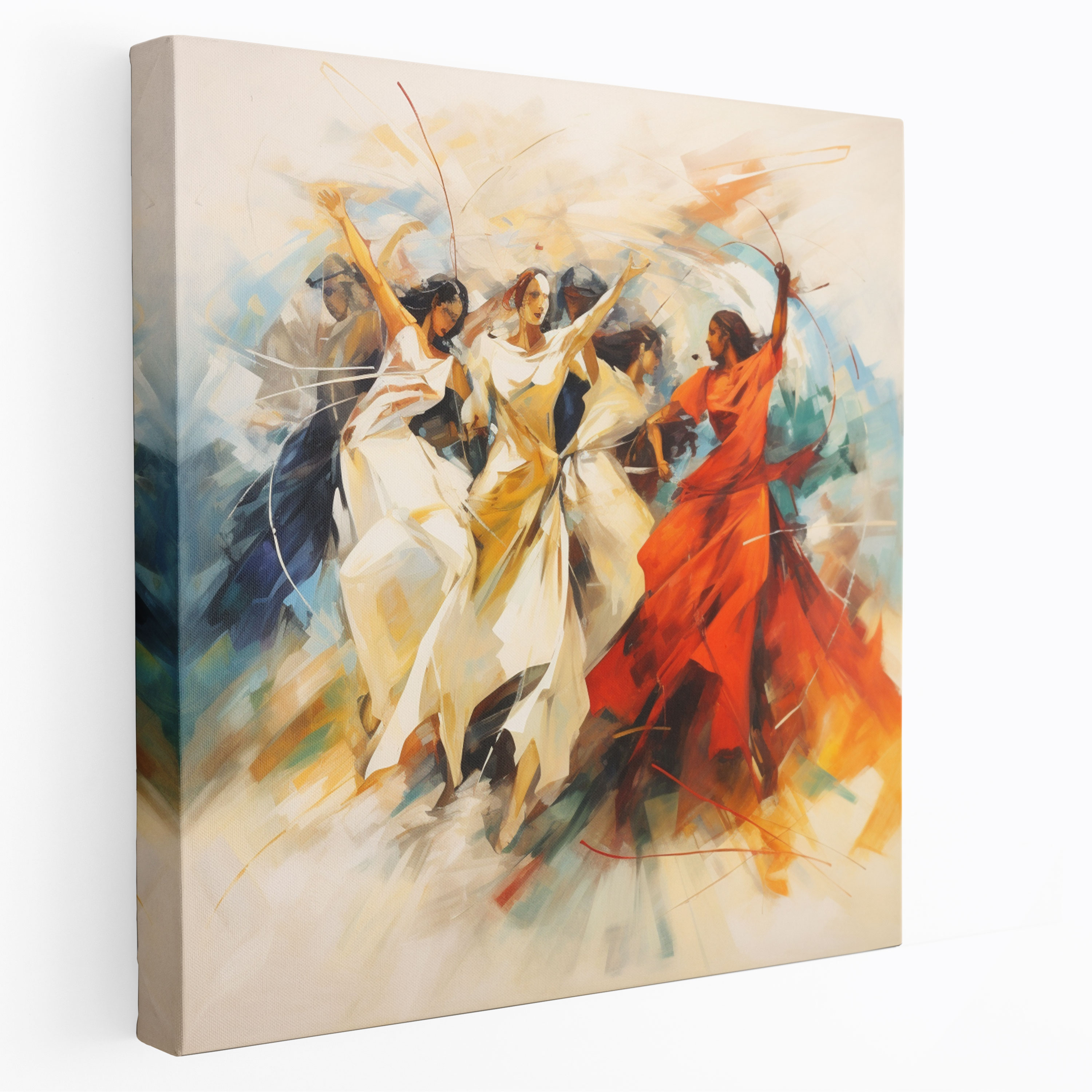 Amazon Women Canvas Print - Amazon Women, Bold Brushstrokes, Canvas Print, Abstract Expressionist Artwork