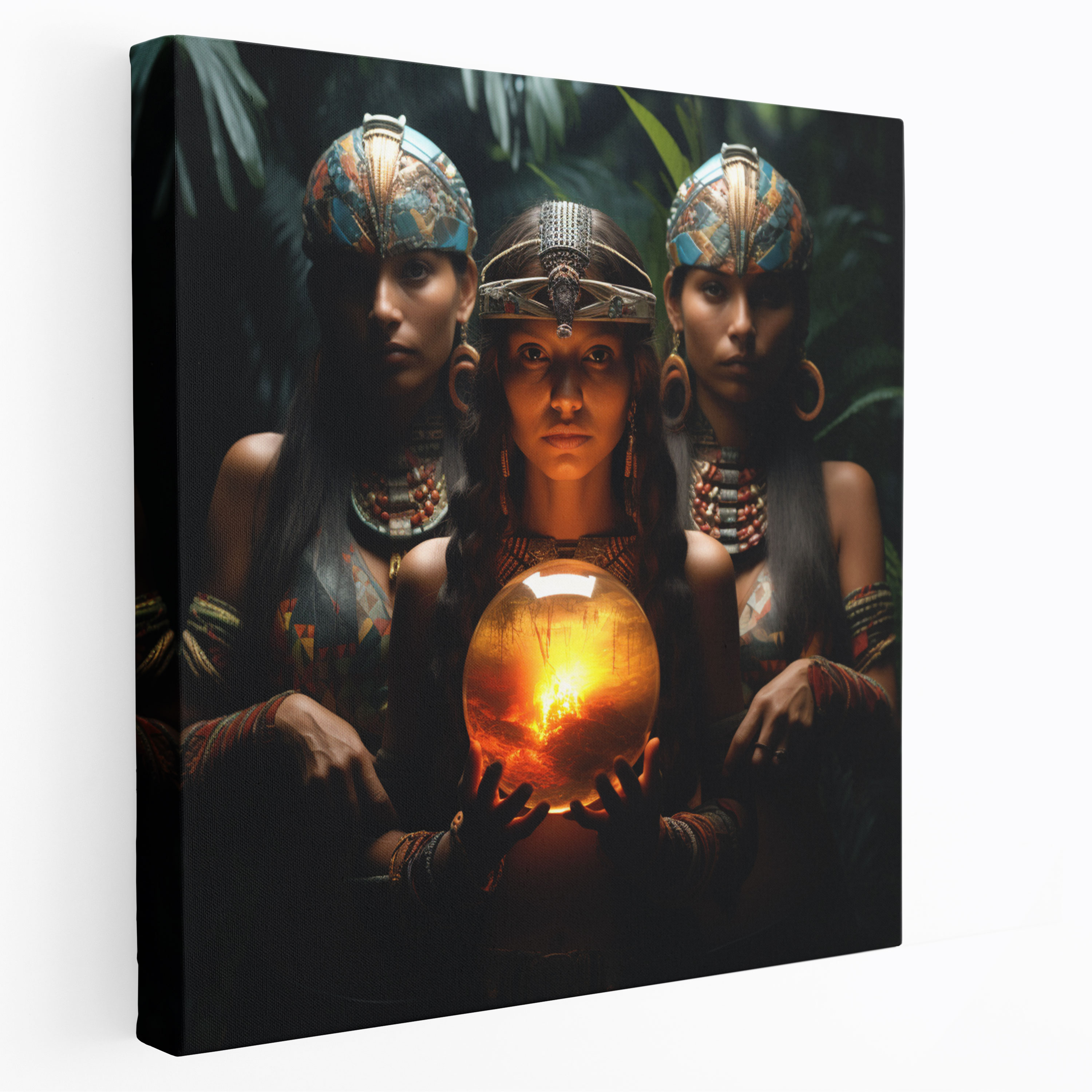 Amazon Women Canvas Print - Amazon Women, Sacred Orbs, Home Decoration, Power
