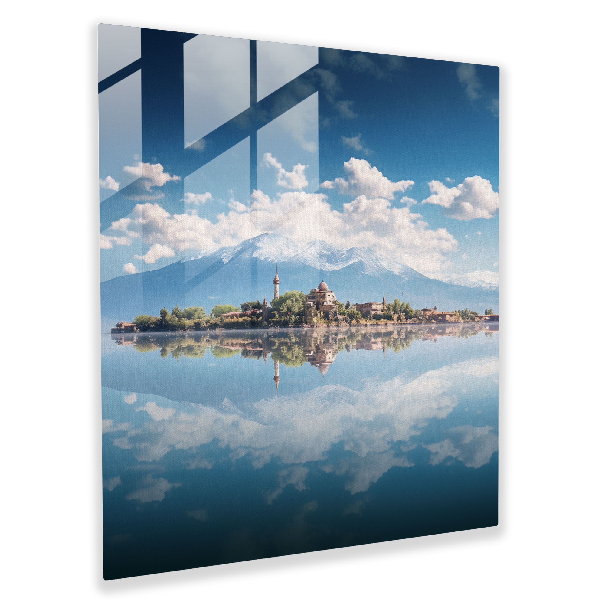 Tranquil Anatolia Glass Print - Anatolia, Serene, Photograph, Landscapes