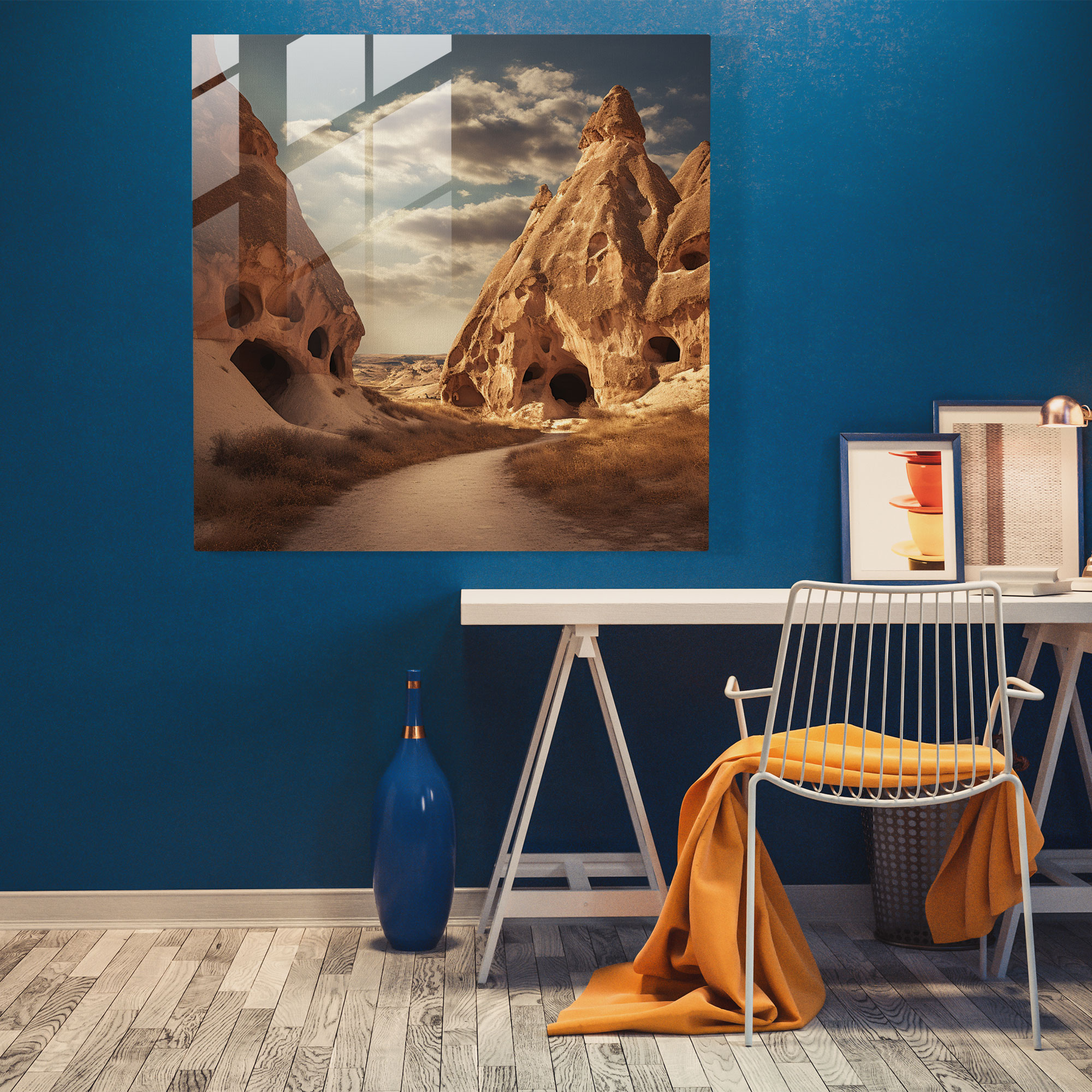 Anatolia Panorama Glass Print - Anatolia, Glass Art, Home Decoration, Wall Decoration