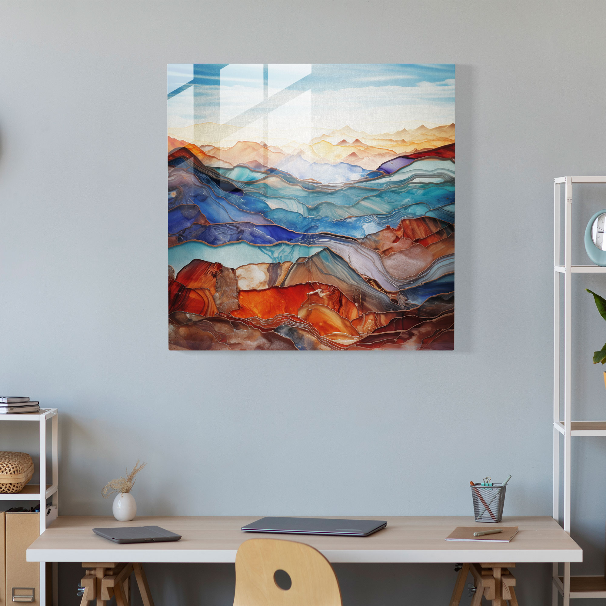 Anatolia Glass Print - Mesmerizing Fusion Of Anatolian Landscapes - Anatolia, Mesmerizing, Wall Decoration, Anatolia