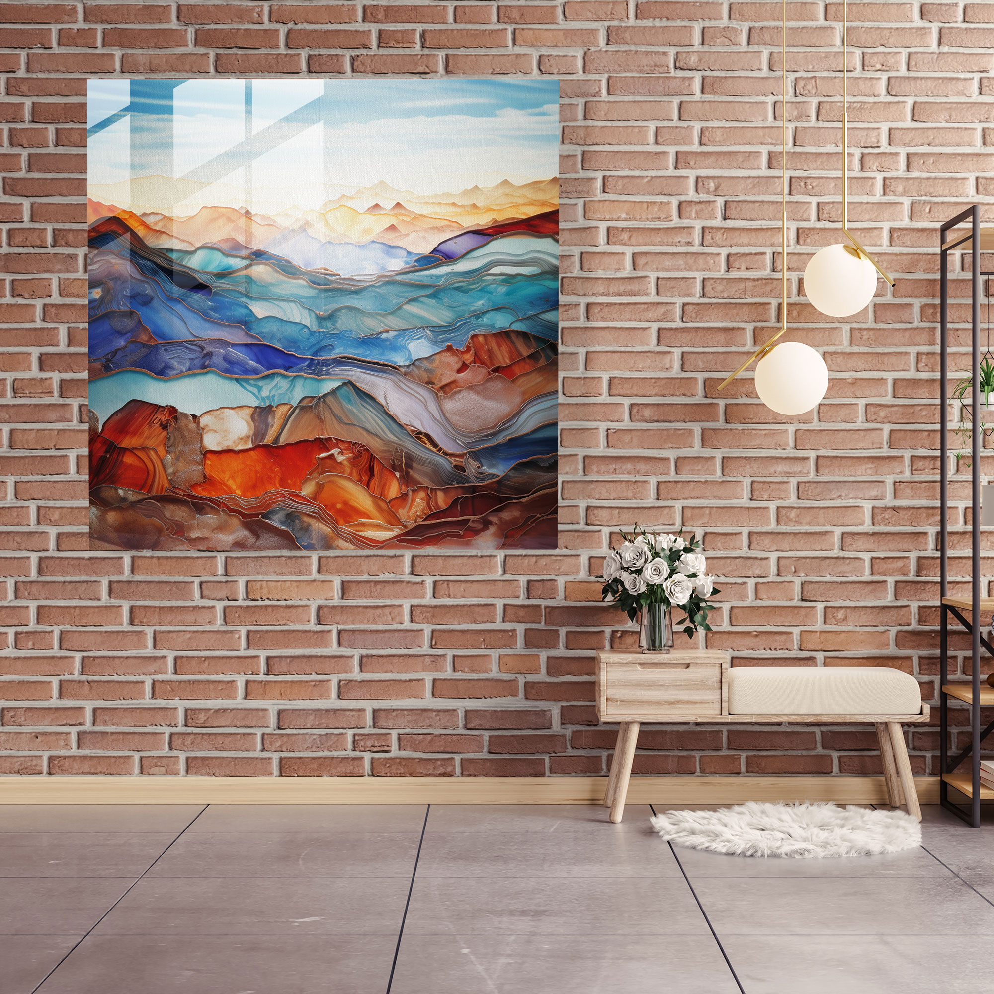 Anatolia Glass Print - Mesmerizing Fusion Of Anatolian Landscapes - Anatolia, Mesmerizing, Wall Decoration, Anatolia