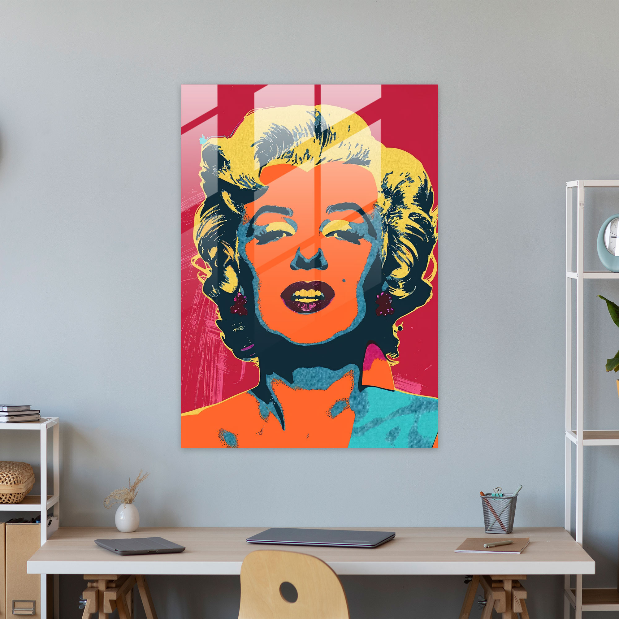 Andy Warhol Glass Wall Art: Marilyn Monroe - Andy Warhol, Glass Wall Art, Wall Decoration, Pop Art