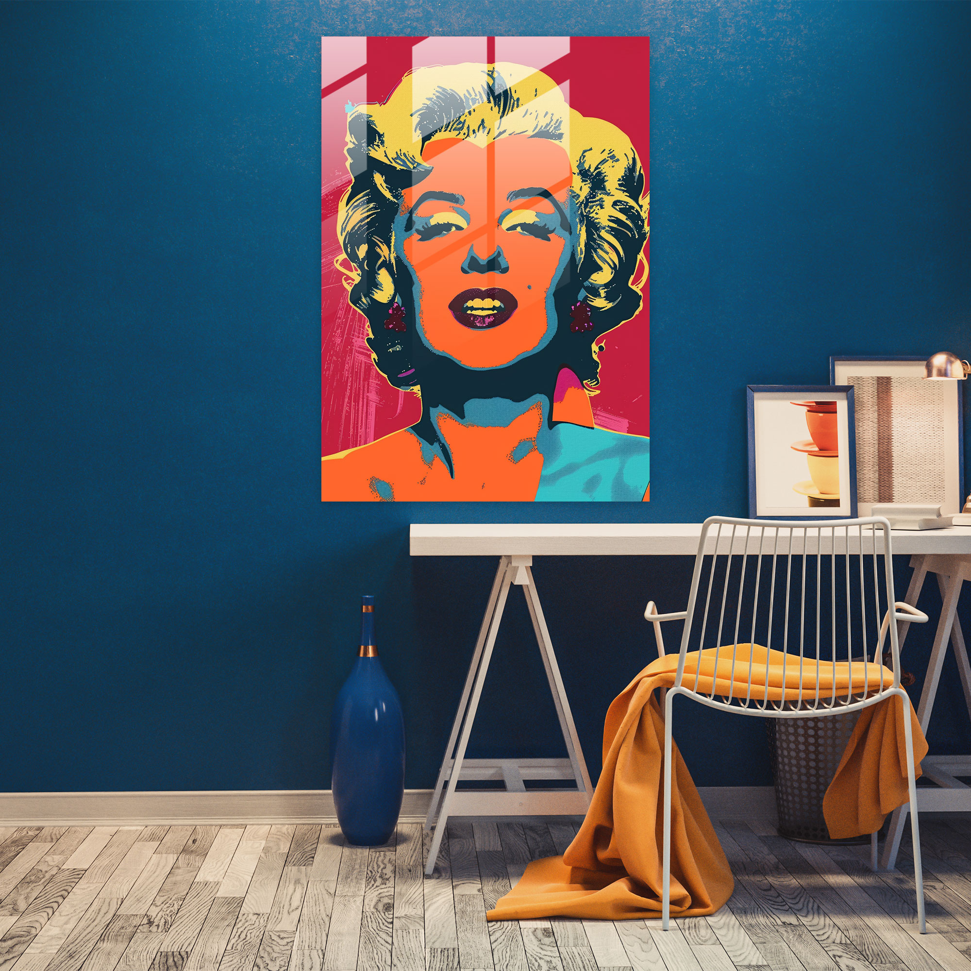 Andy Warhol Glass Wall Art: Marilyn Monroe - Andy Warhol, Glass Wall Art, Wall Decoration, Pop Art