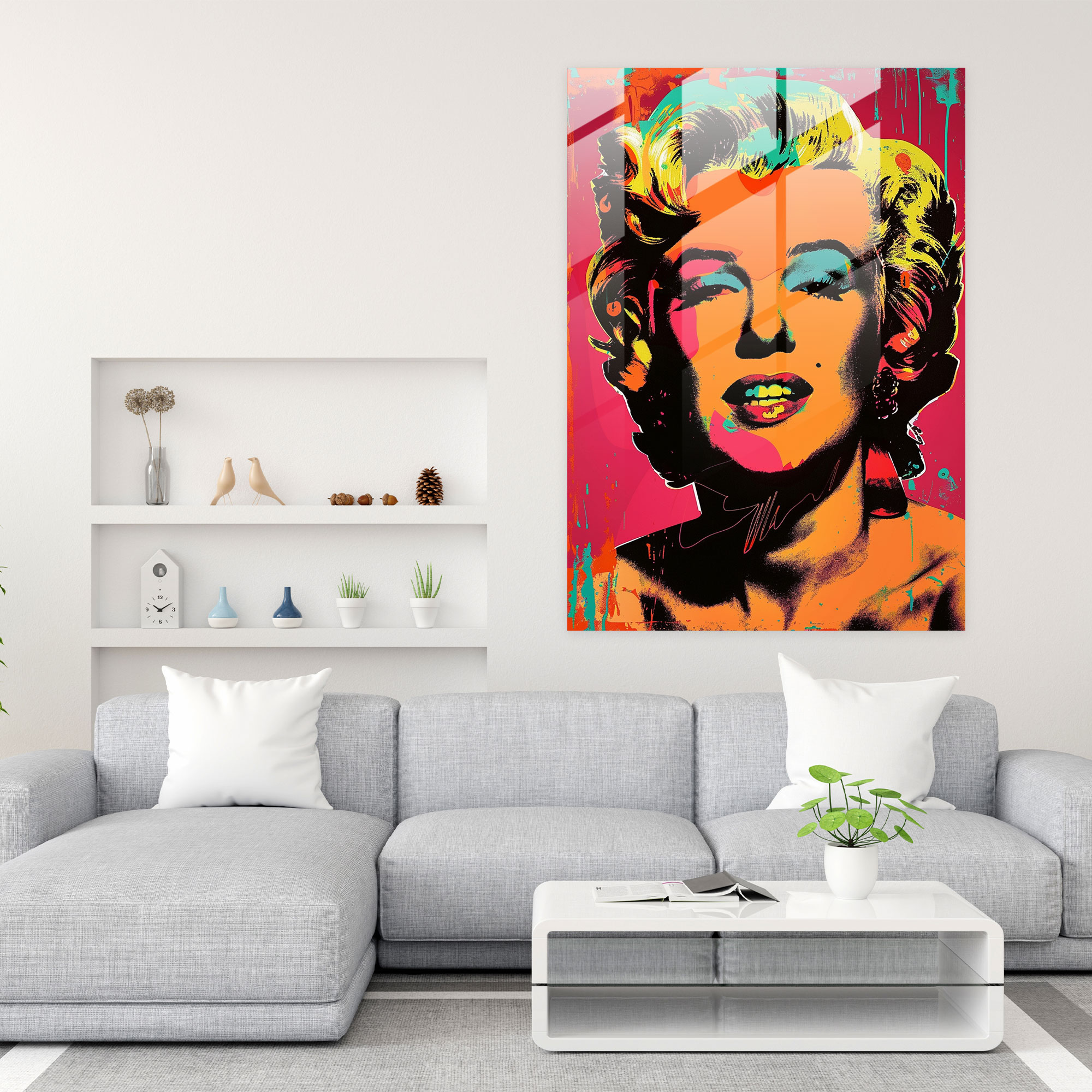 Andy Warhol Ev Dekorasyonu: Ünlü Portreler - Modern Sanat Pop Sanat Ev Dekorasyonu