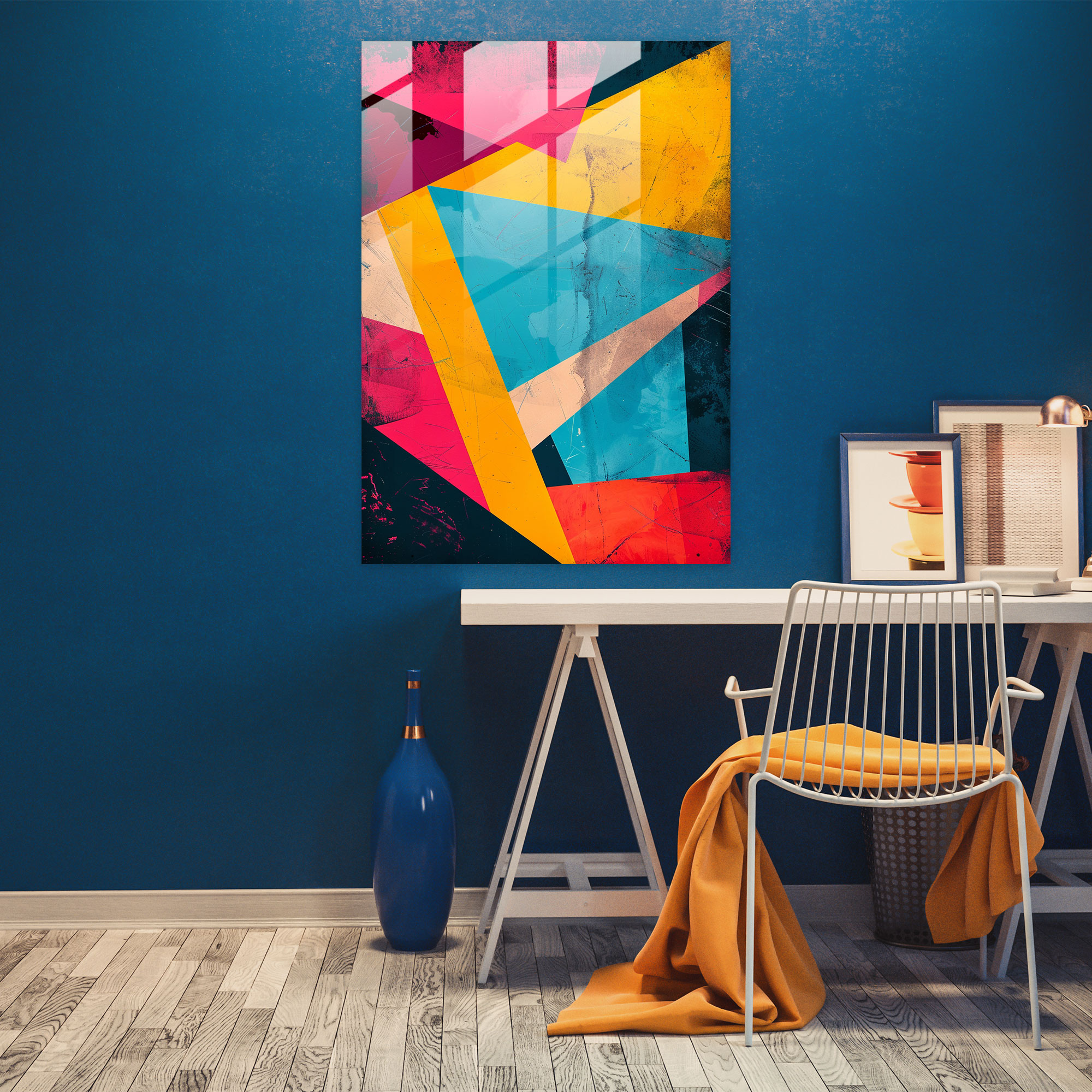 Andy Warhol Duvar Dekorasyonu: Geometrik Soyut - Modern Sanat