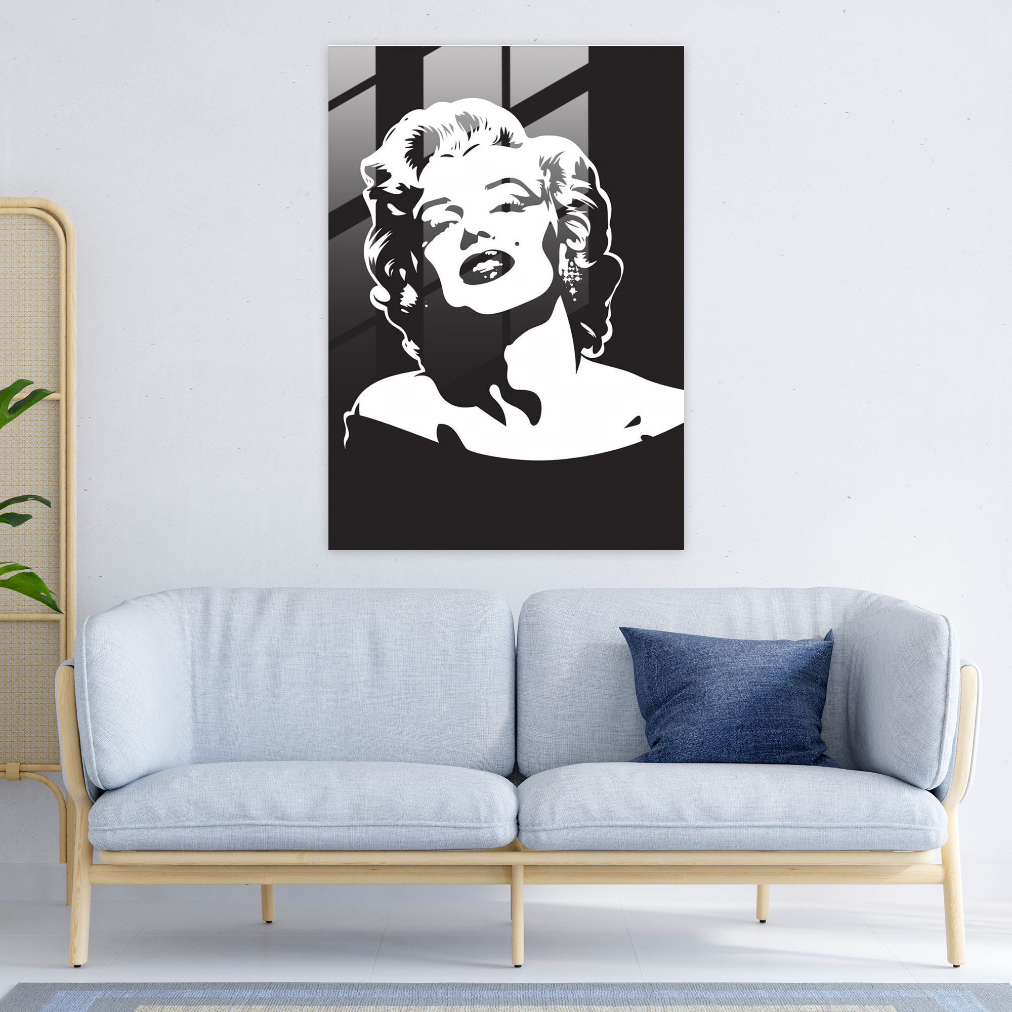 Andy Warhol Glass Print: Marilyn Monroe Silkscreens - Andy Warhol, Andy Warhol, Pop Art, Silkscreen Prints