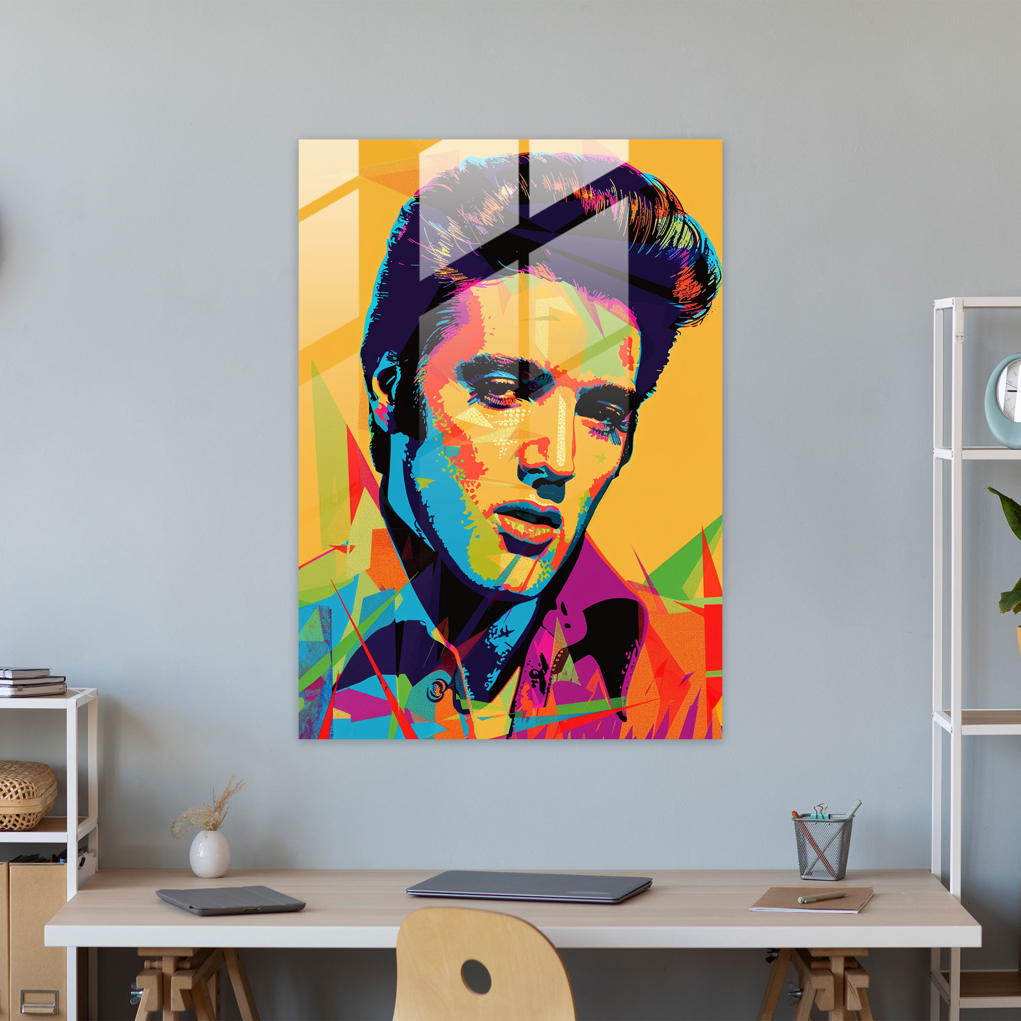 Andy Warhol Modern Sanat - Cam Tablo Ev Dekorasyonu