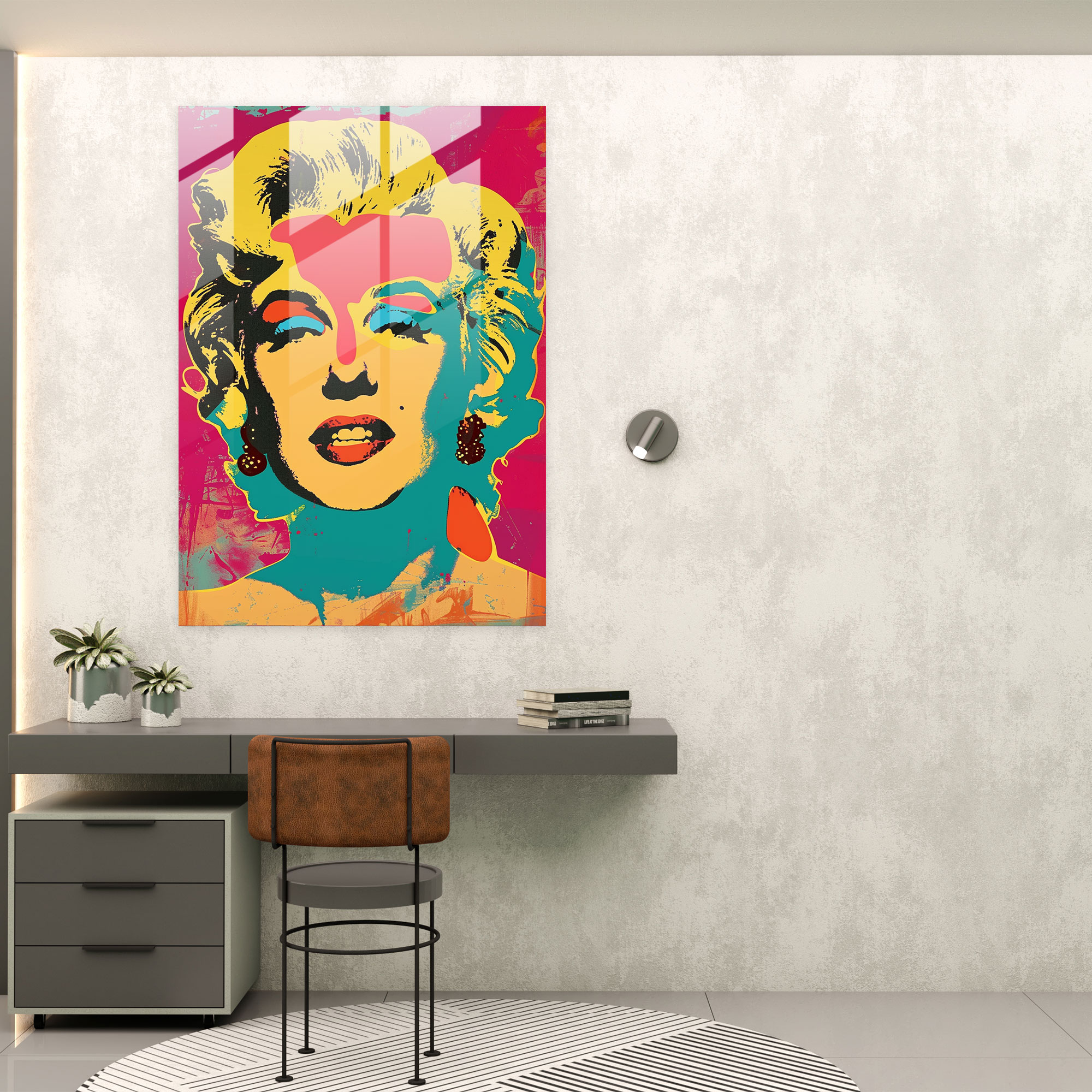 Andy Warhol Ünlü Cam Duvar Sanatı - Modern Sanat Cam Duvar Sanatı