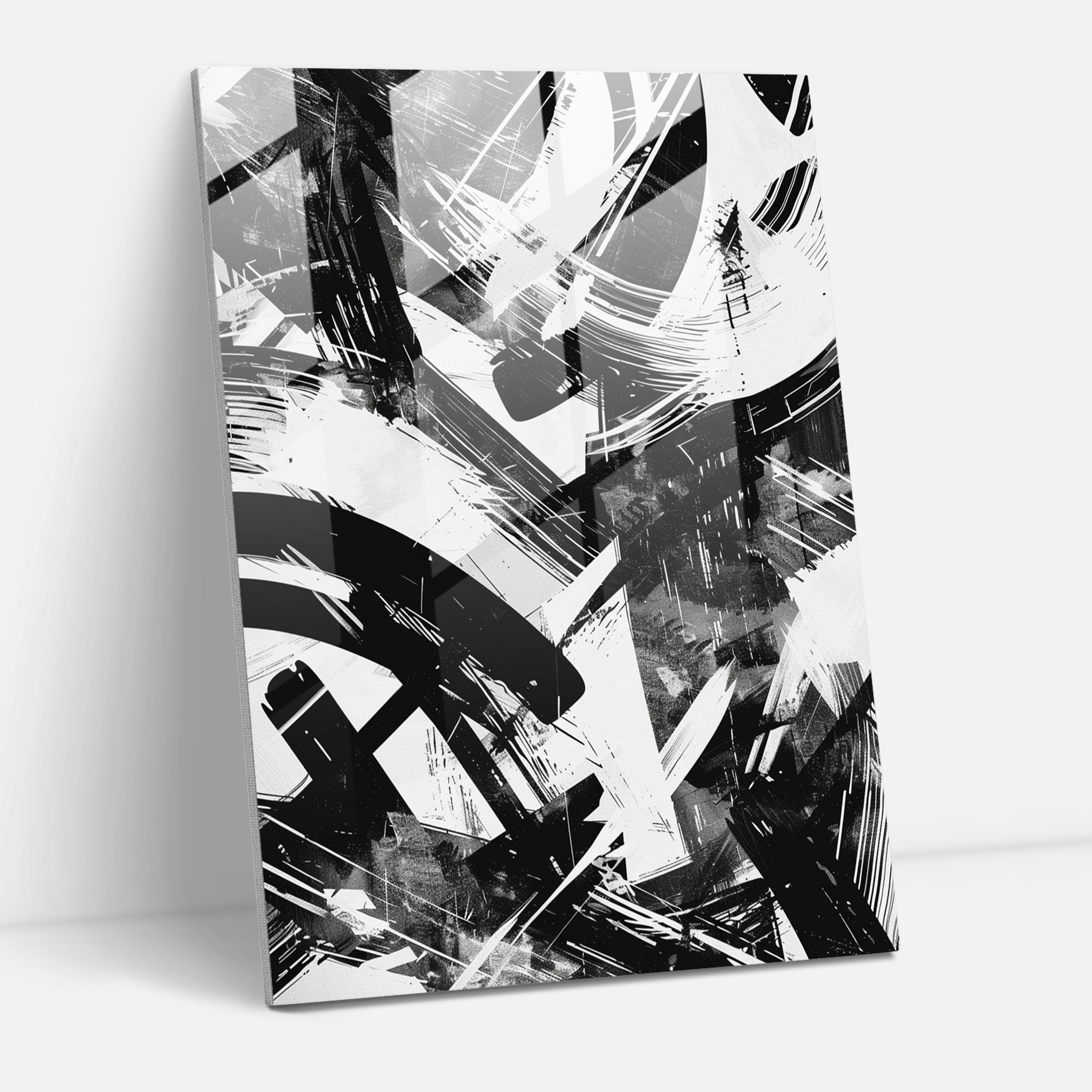 Andy Warhol Glass Print Abstract Design - Andy Warhol, Home Decoration, Andy Warhol, Glass Art