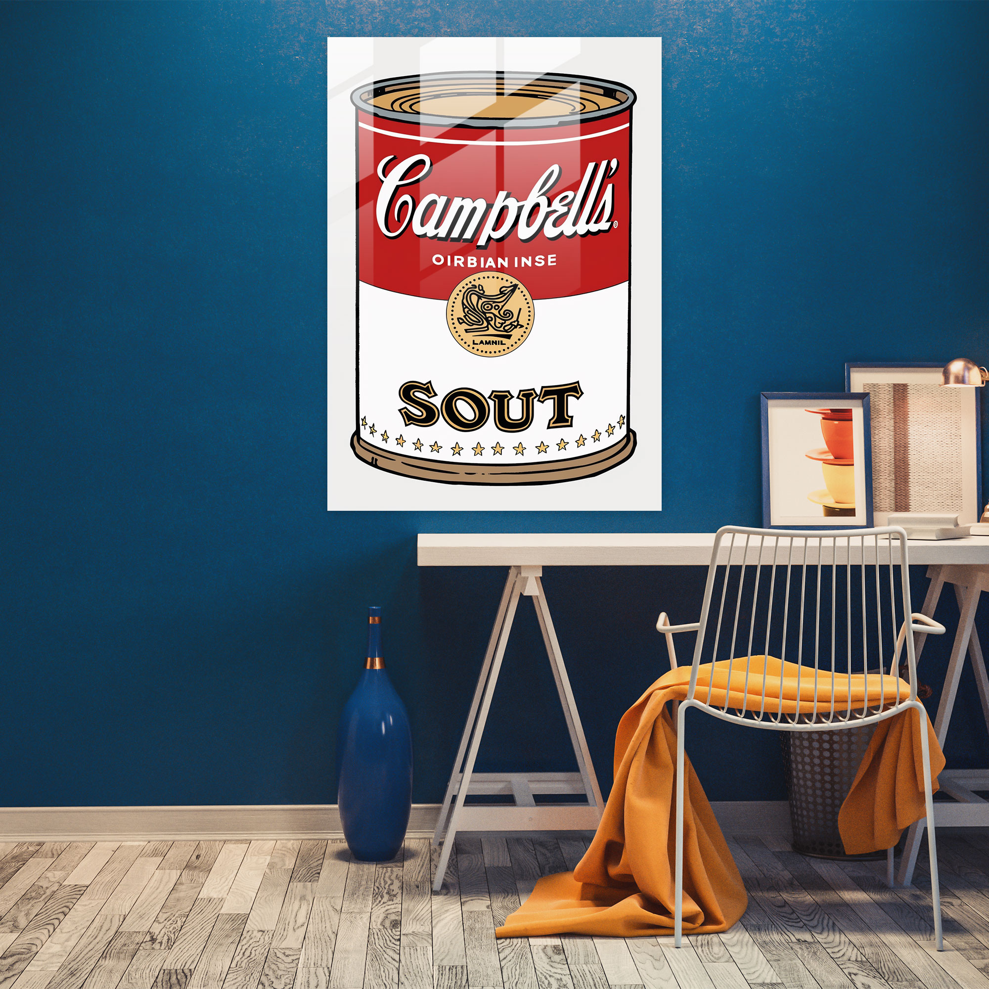 Andy Warhol Ev Dekorasyonu Campbell's Soup Sanatı - Kanvas Tablo Modern Sanat