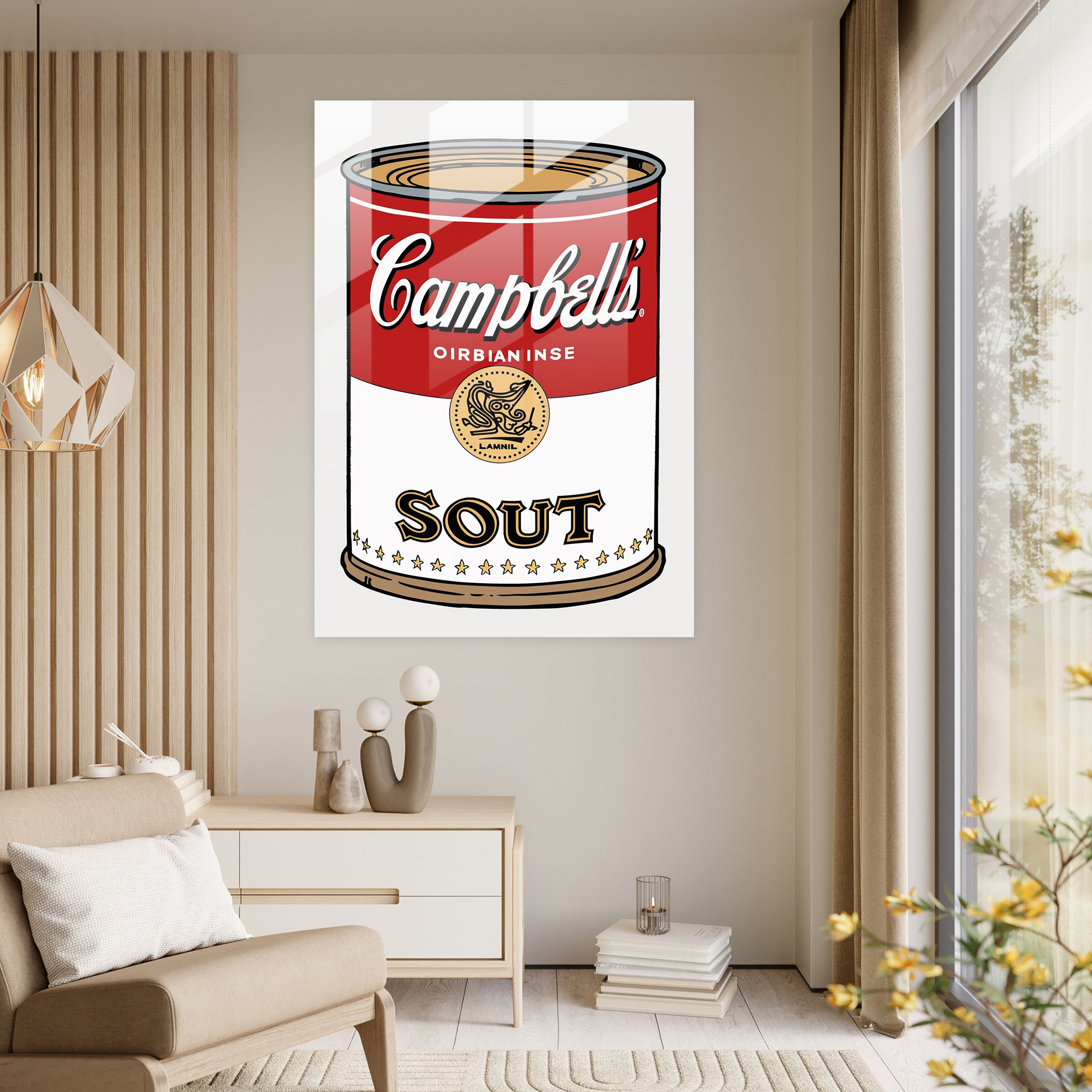 Andy Warhol Ev Dekorasyonu Campbell's Soup Sanatı - Kanvas Tablo Modern Sanat