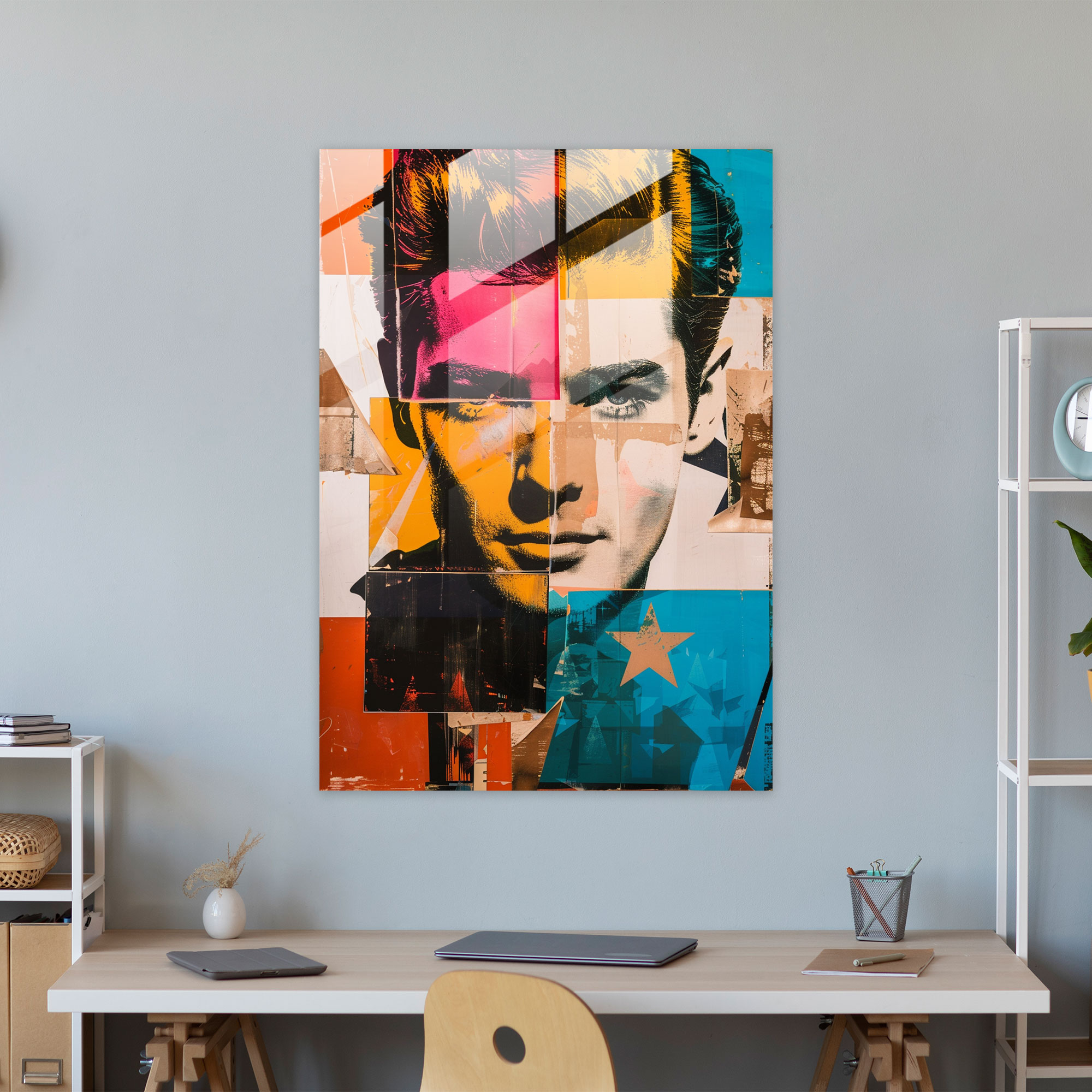 Andy Warhol Duvar Dekorasyonu: Retro Pop Art Koleksiyonu - Andy Warhol Cam Tablo Pop Sanat Modern Sanat