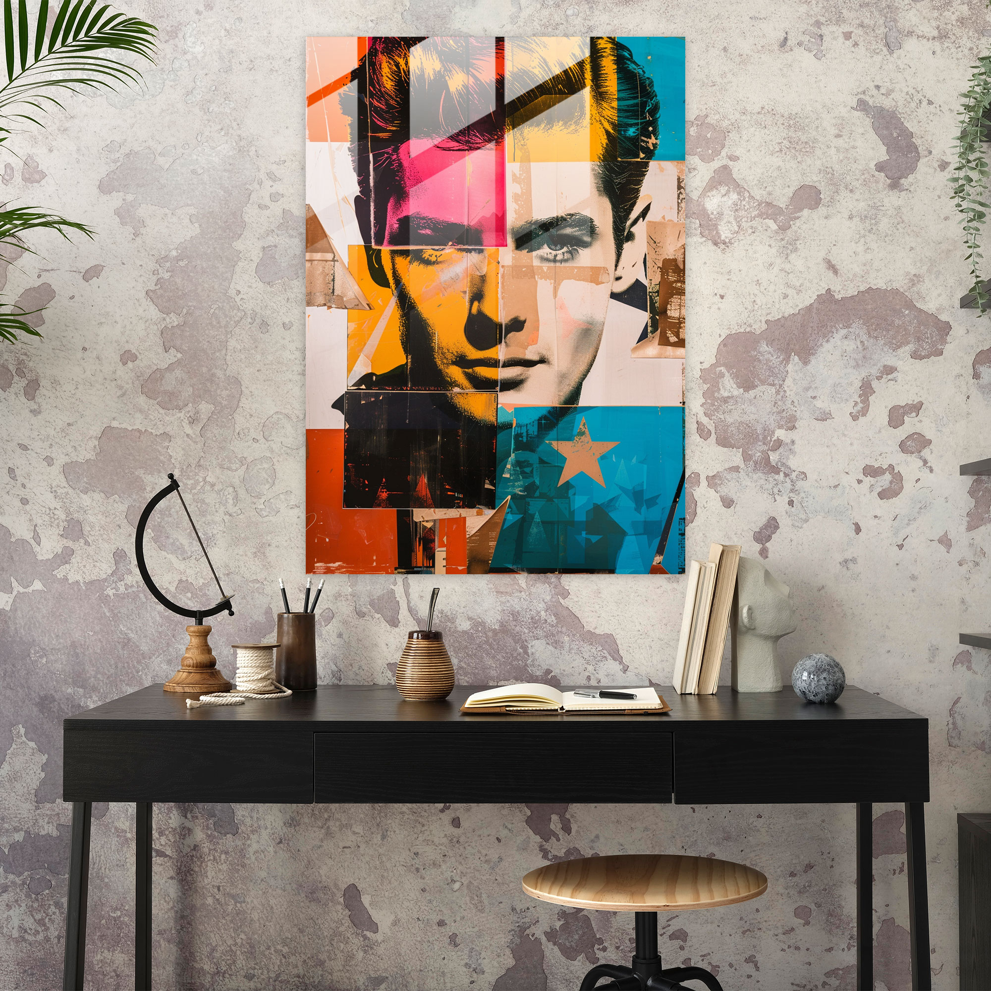 Andy Warhol Duvar Dekorasyonu: Retro Pop Art Koleksiyonu - Andy Warhol Cam Tablo Pop Sanat Modern Sanat
