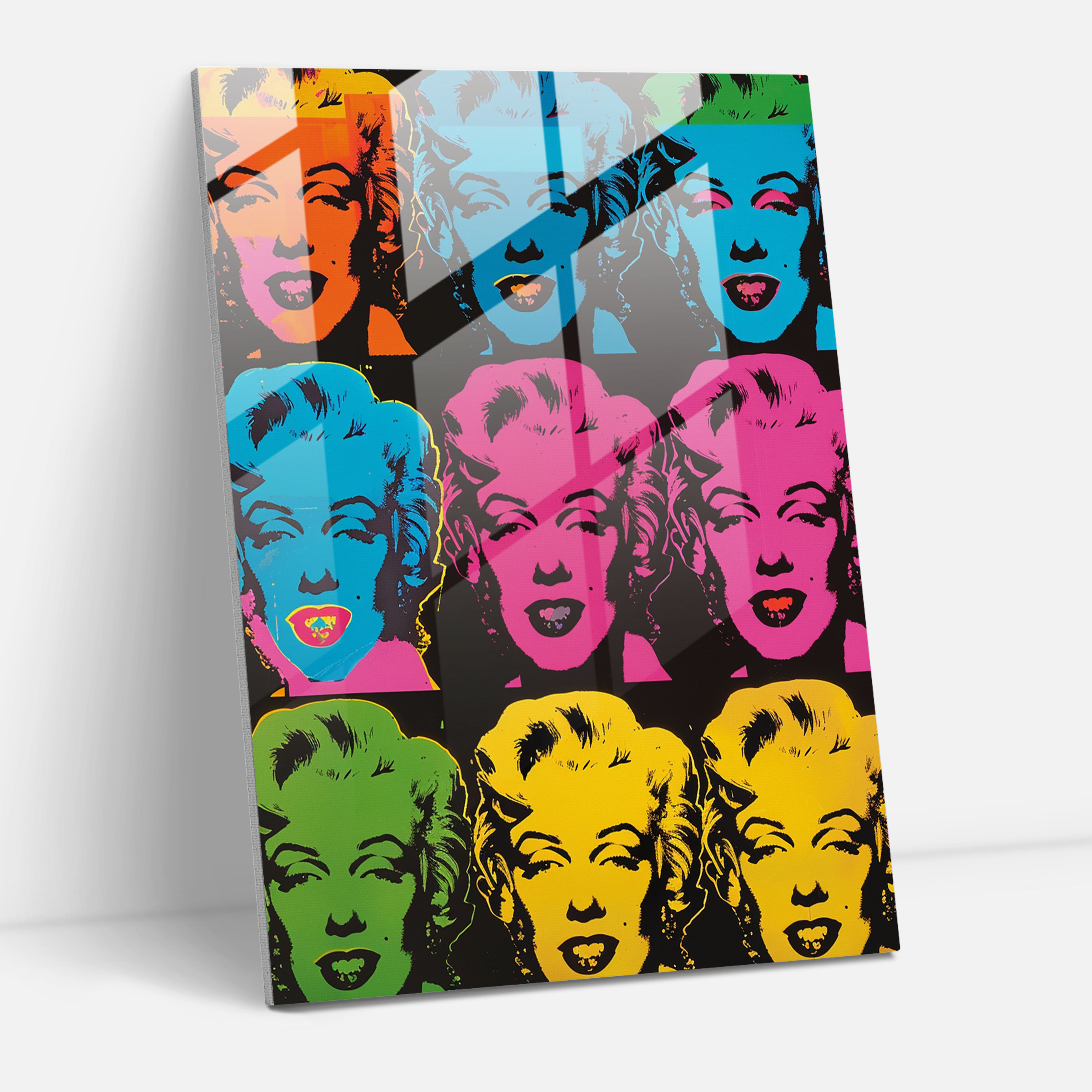 Andy Warhol Duvar Dekorasyonu - Pop Sanat Portreleri Cam Sanatı
Andy Warhol'un Pop Sanat Portreleri Cam Duvar Sanatı