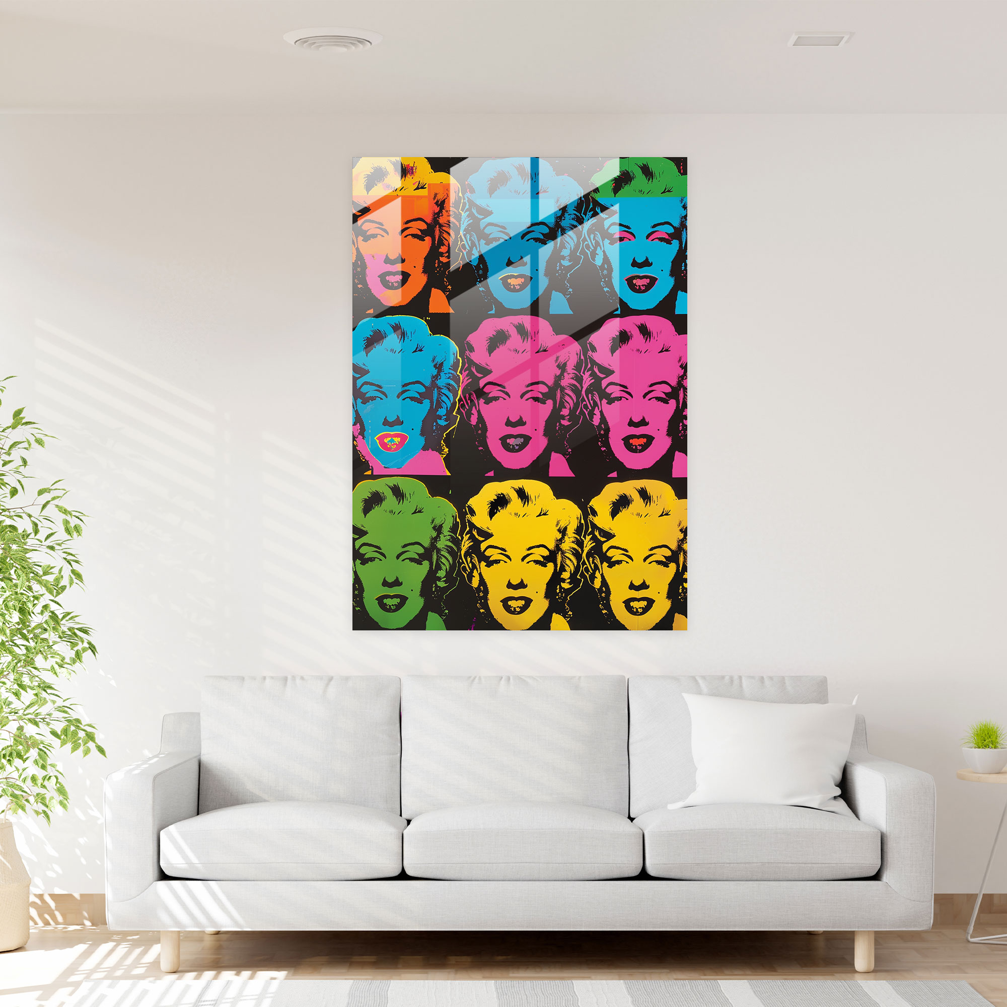 Andy Warhol Duvar Dekorasyonu - Pop Sanat Portreleri Cam Sanatı
Andy Warhol'un Pop Sanat Portreleri Cam Duvar Sanatı