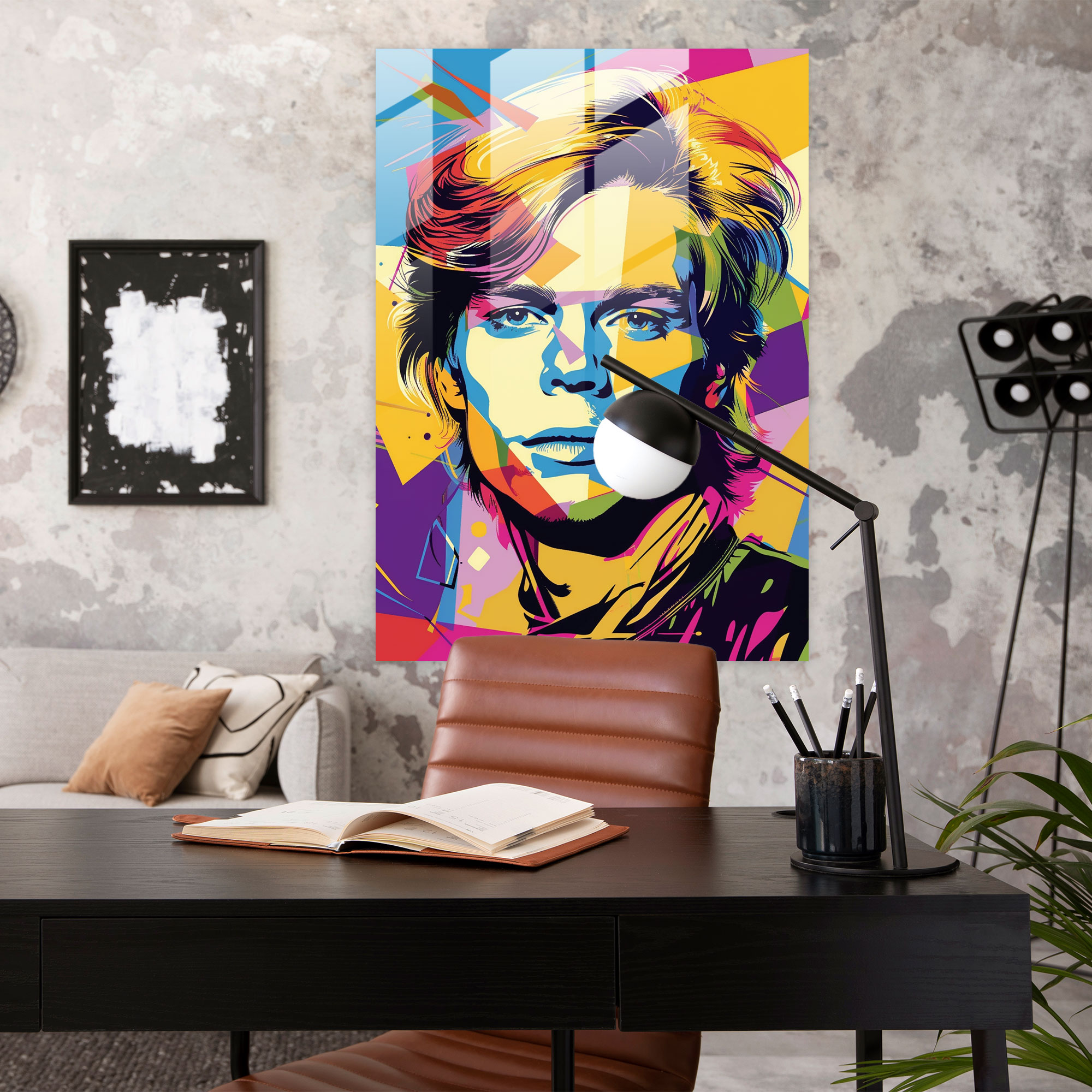 Andy Warhol Cam Tablo - Ev Dekorasyonu için Andy Warhol Cam Tablo