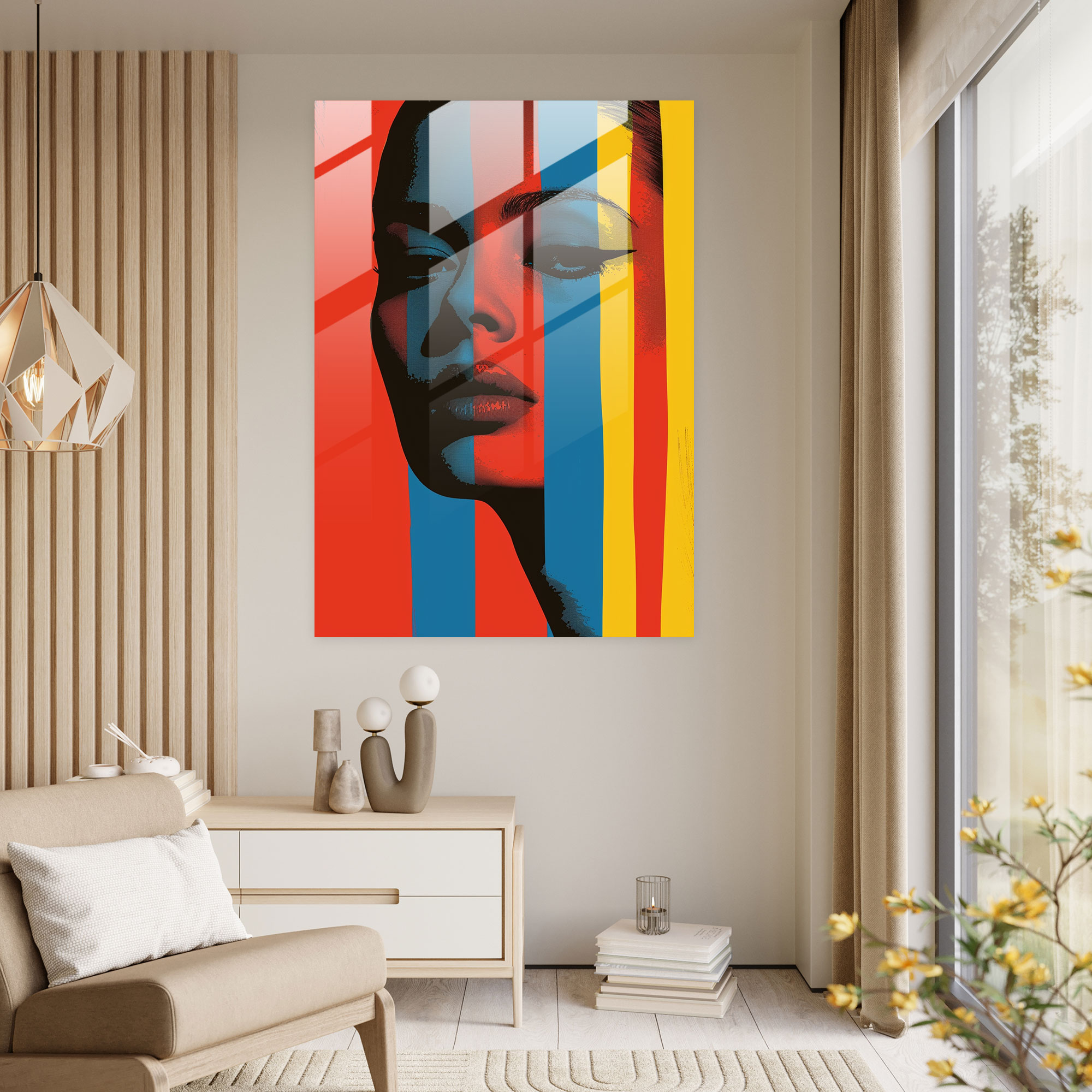 Andy Warhol Cam Tablo Sanatı - Ev Dekorasyonu için Andy Warhol Cam Tablo