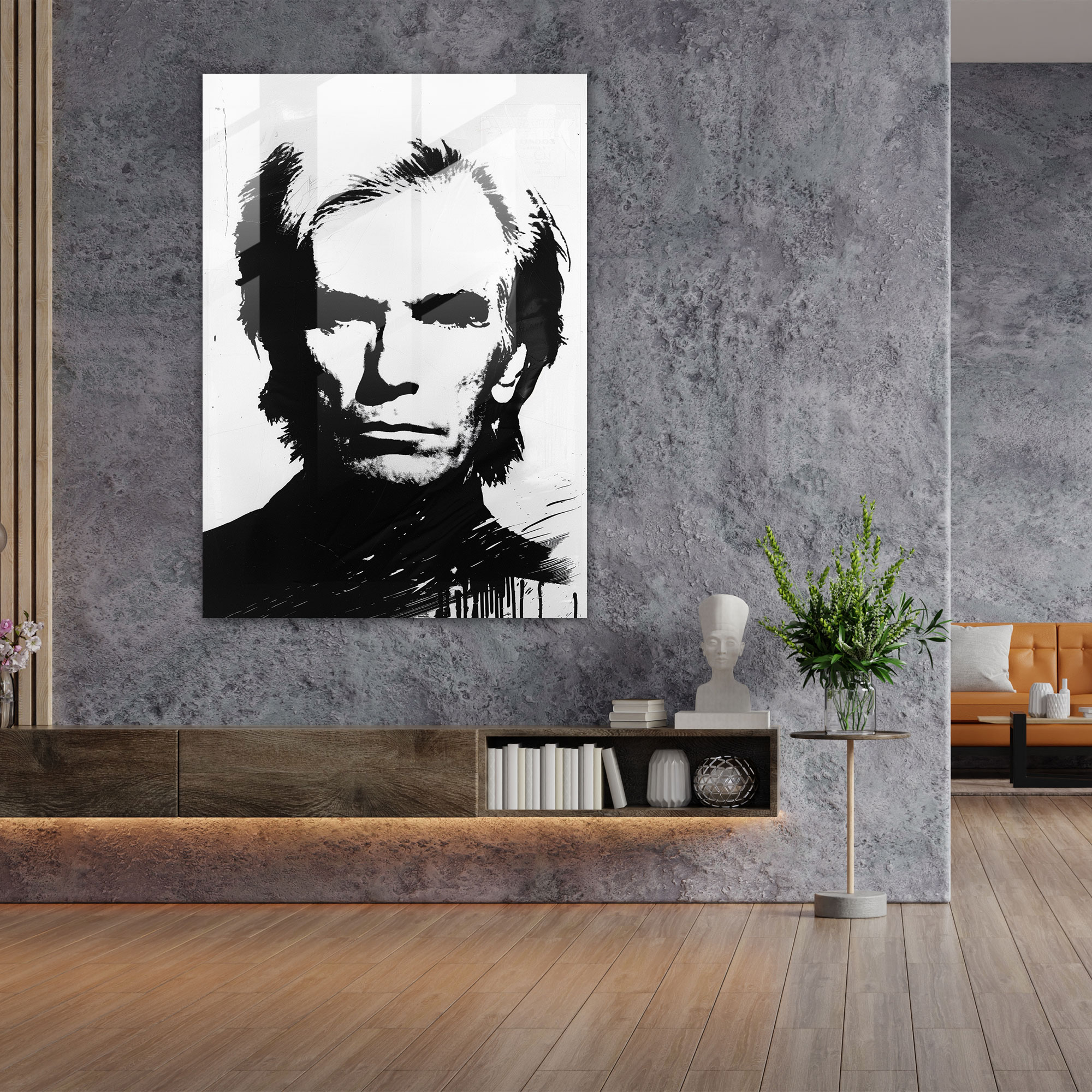 Andy Warhol Cam Tablo Duvar Dekorasyonu - Modern Sanat