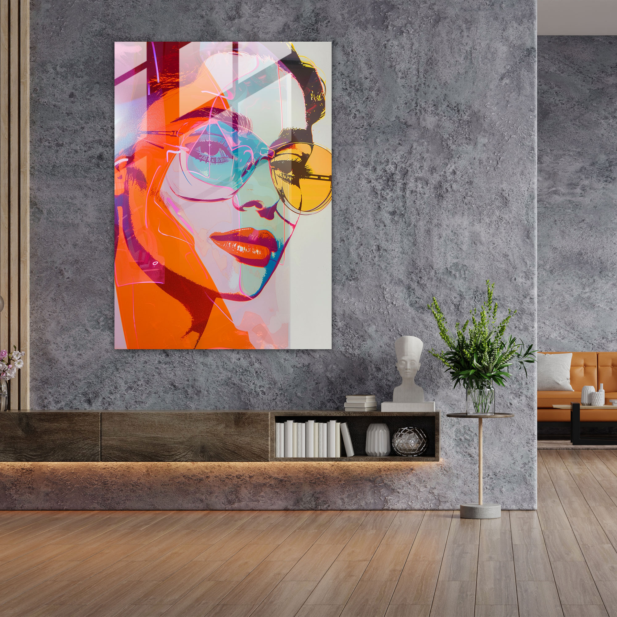 Andy Warhol Cam Duvar Sanatı - Modern Sanat Cam Duvar Sanatı