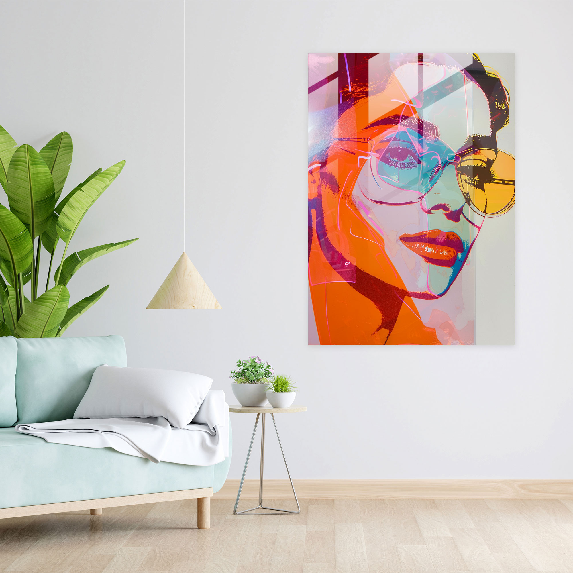 Andy Warhol Cam Duvar Sanatı - Modern Sanat Cam Duvar Sanatı