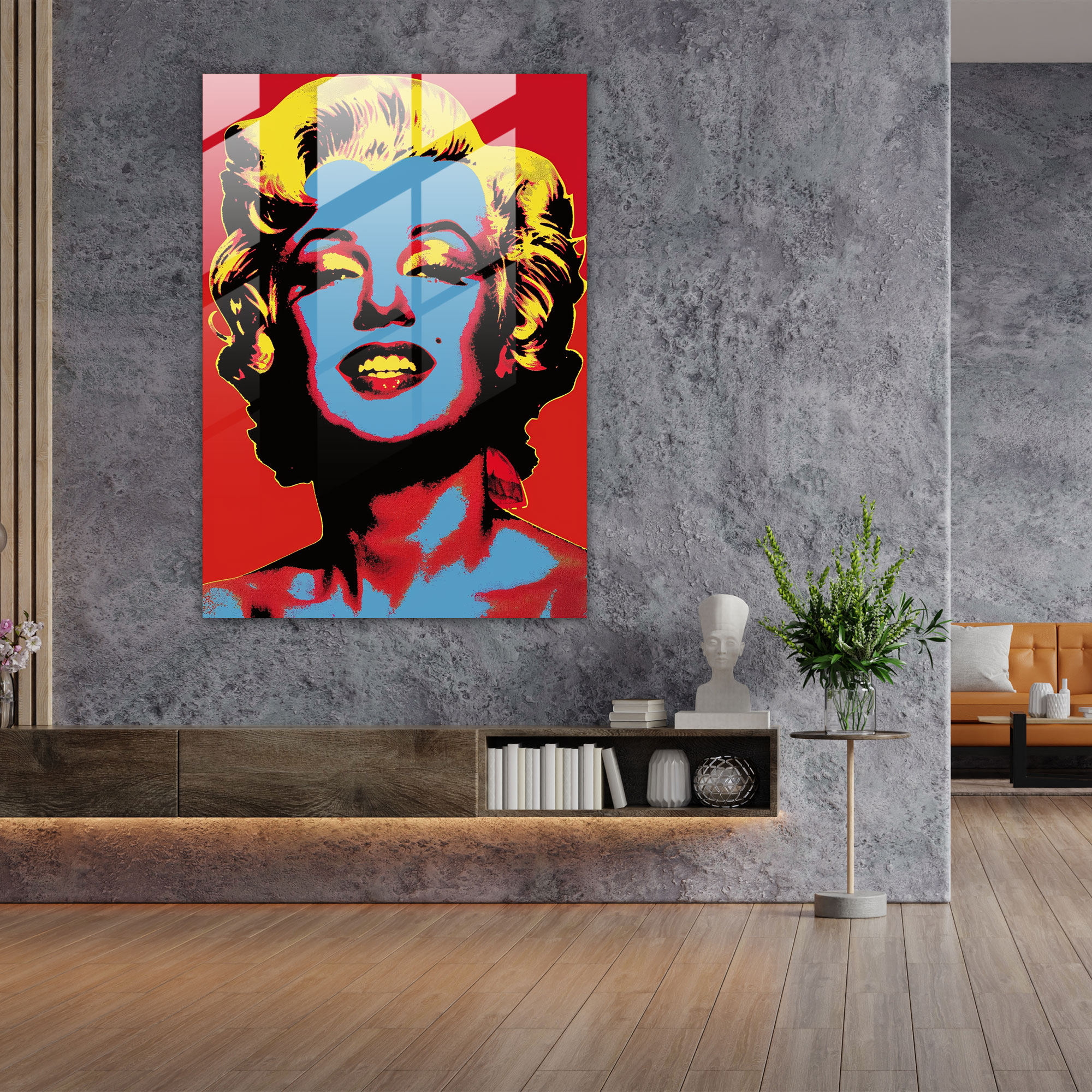 Andy Warhol Cam Tablo Duvar Sanatı - Modern Sanat Tasarımı Cam Tablo Andy Warhol