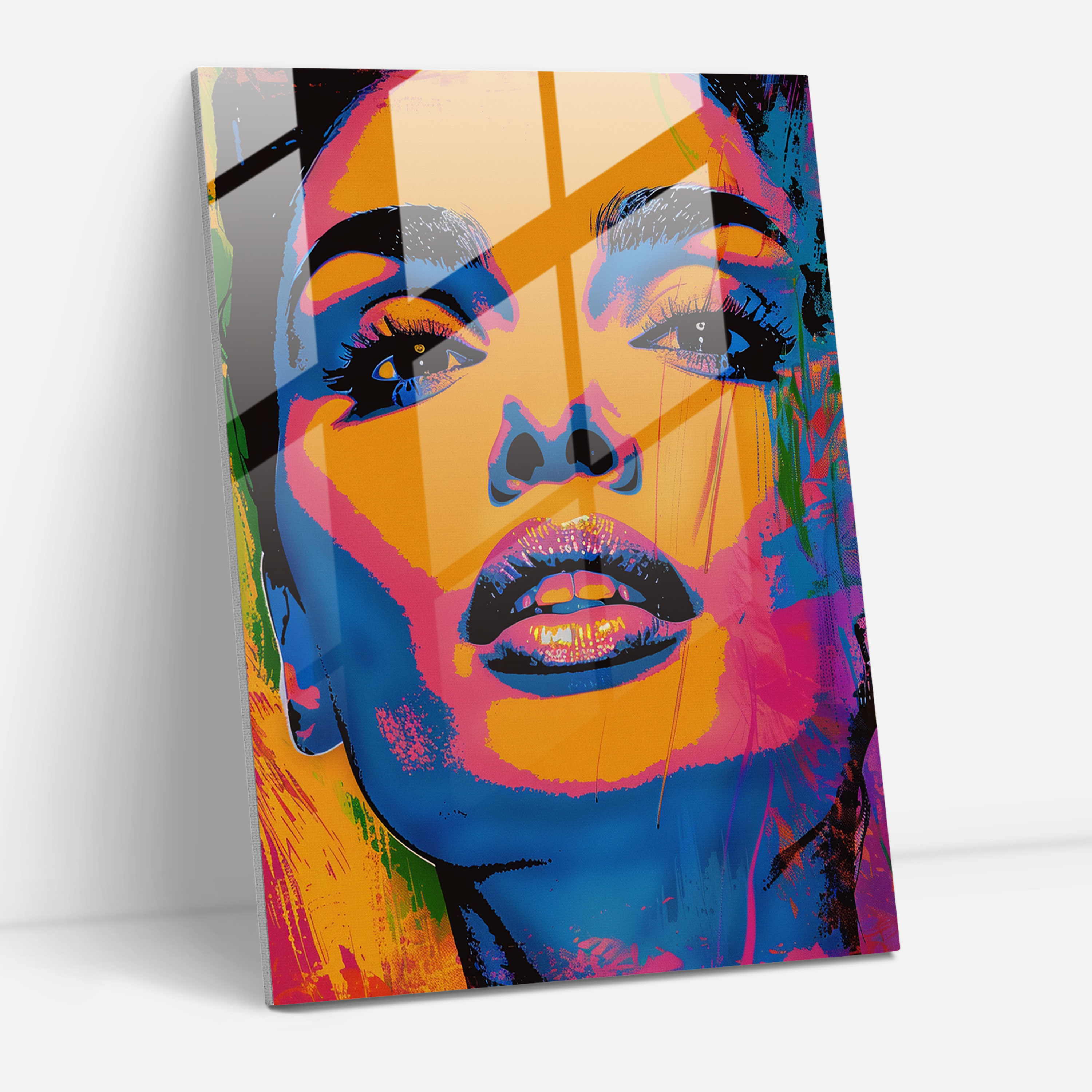 Andy Warhol Cam Tablo Modern Sanat - Ev Dekorasyonu