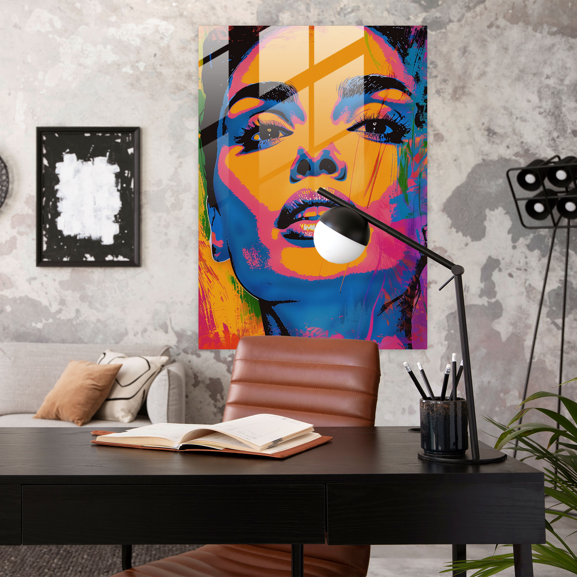 Andy Warhol Cam Tablo Modern Sanat - Ev Dekorasyonu