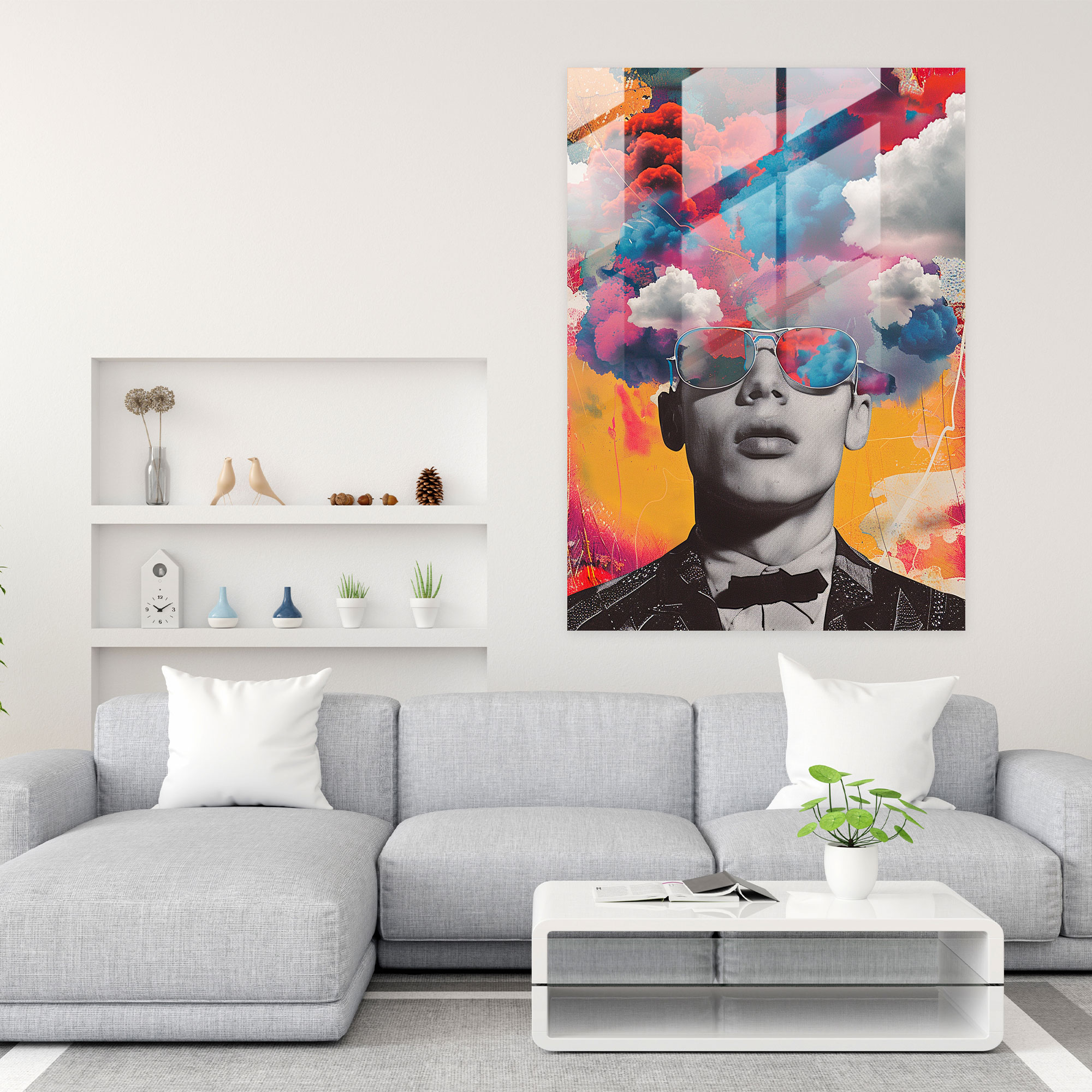 Andy Warhol Cam Tablo Modern Sanat - Cam Tablo Duvar Dekorasyonu