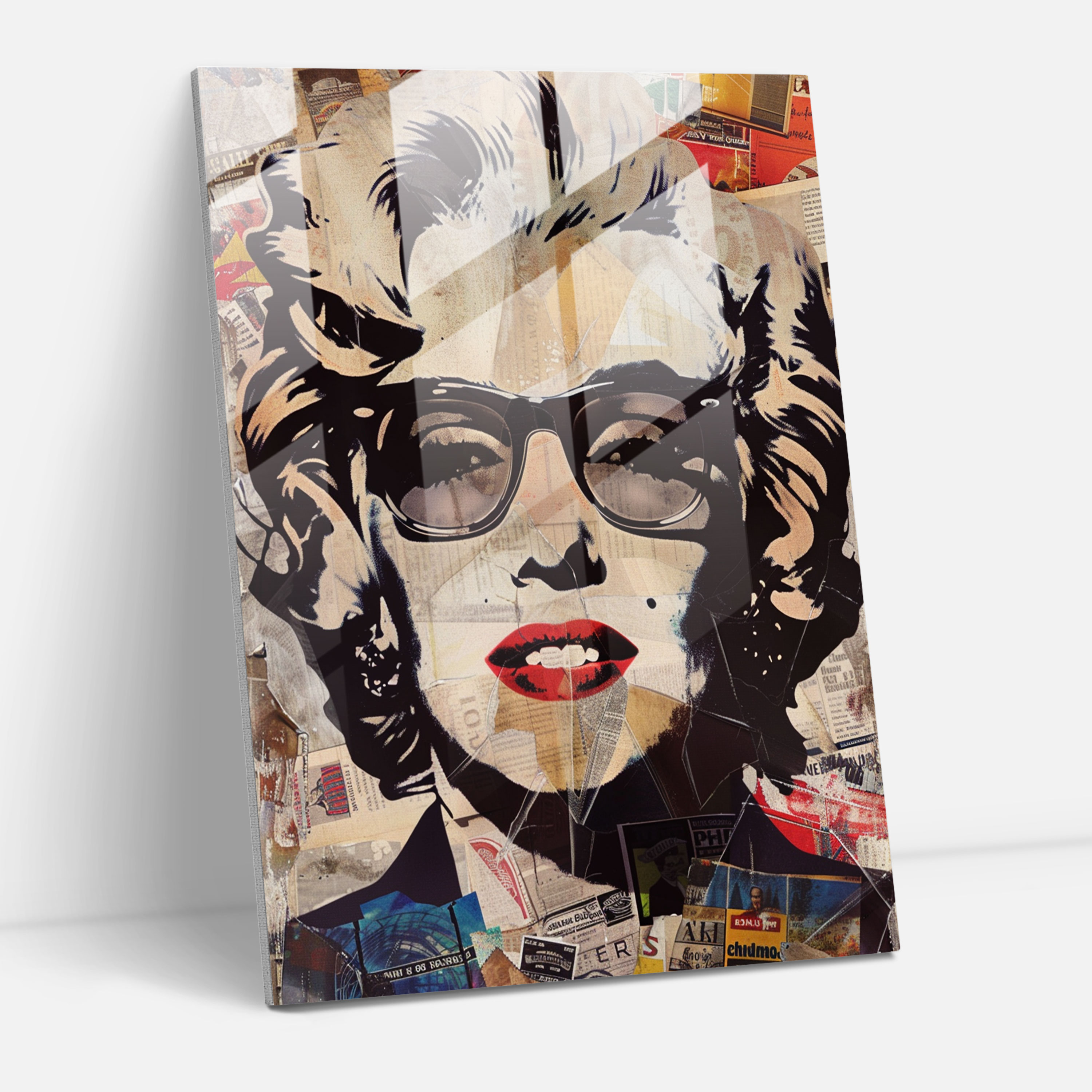 Andy Warhol Cam Sanatı - Pop Kültür Koleksiyonu - Duvar Sanatı Ev Dekorasyonu