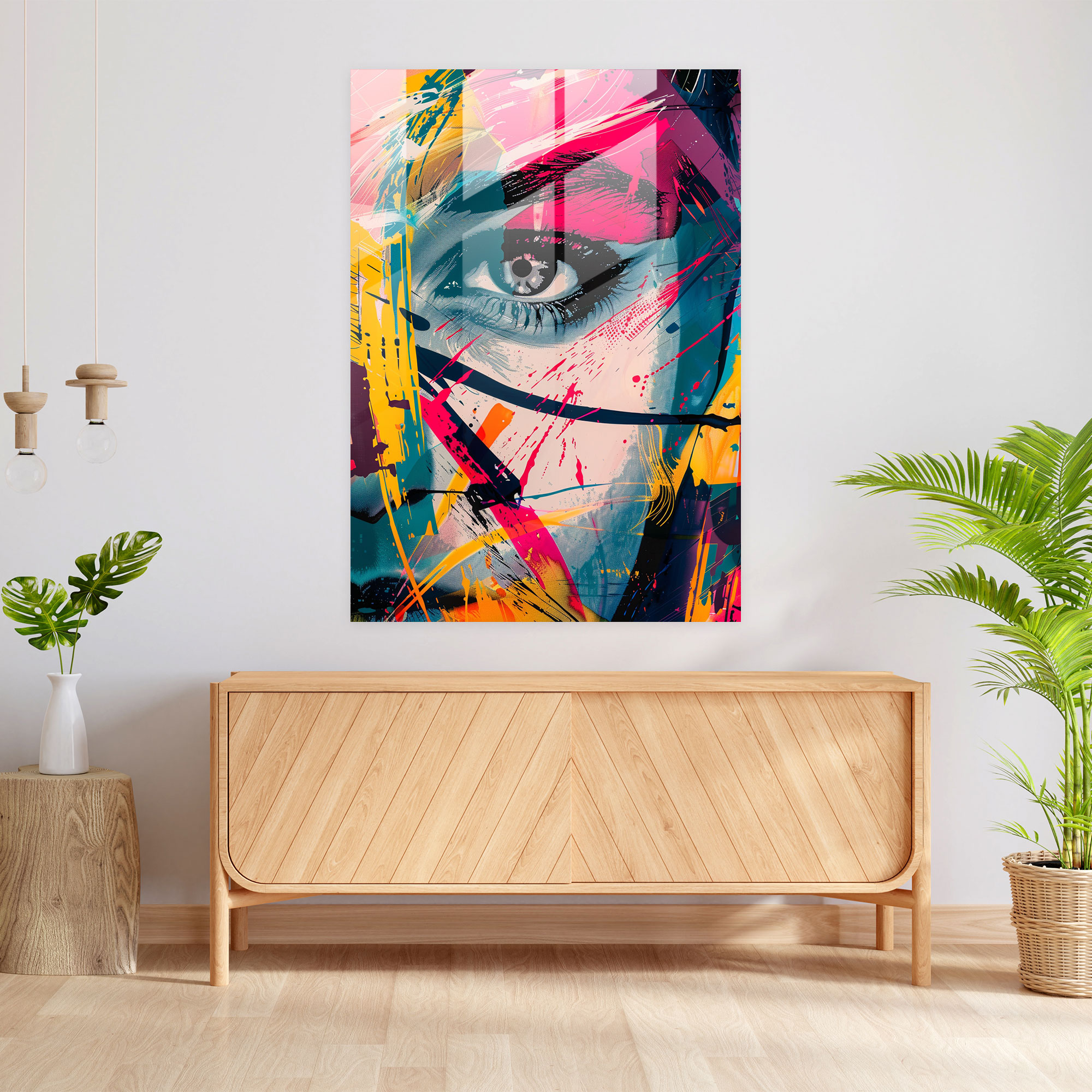 Andy Warhol Glass Wall Art Abstract Home Decoration Colorful Modern Art - Andy Warhol, Wall Decoration, Home Decoration, Andy Warhol