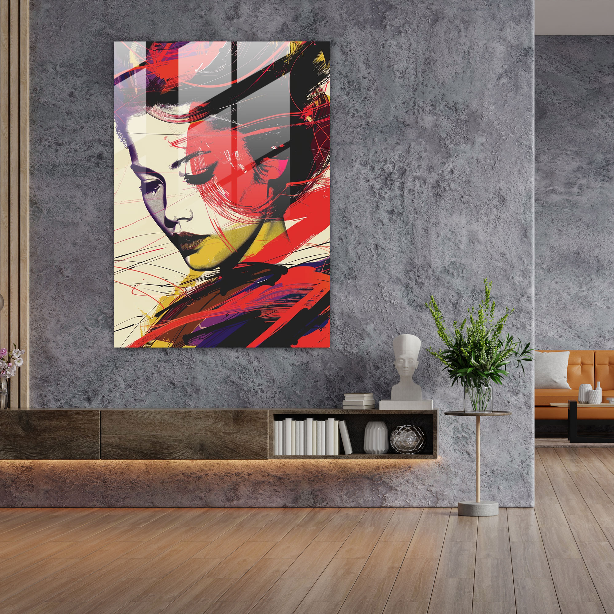 Andy Warhol Campbell's Soup Cam Tablo - Duvar Dekorasyonu ve Ev Dekorasyonu için Cam Duvar Sanatı