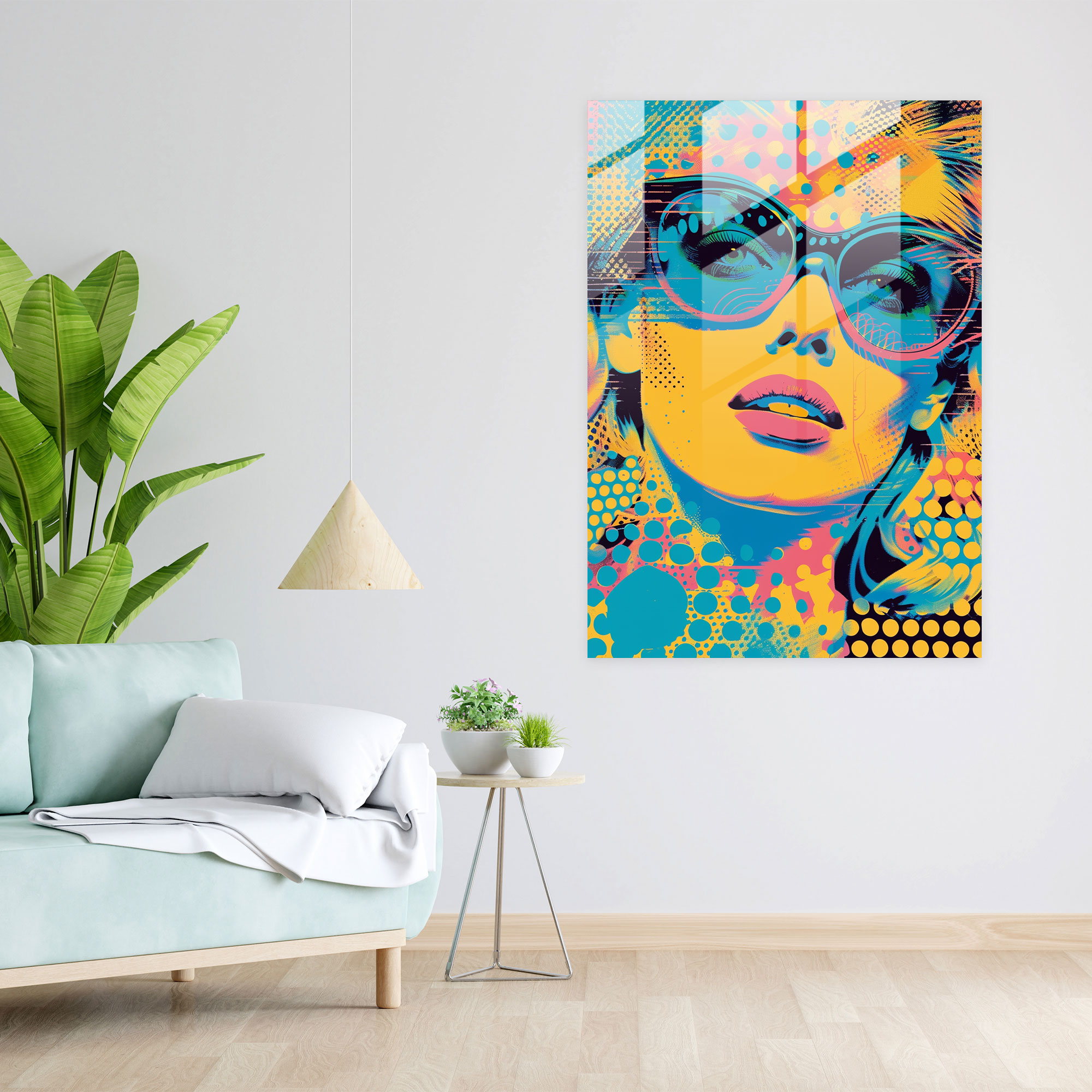 Andy Warhol Ev Dekorasyonu - Pop Art Desenler - Cam Tablo Modern Sanat