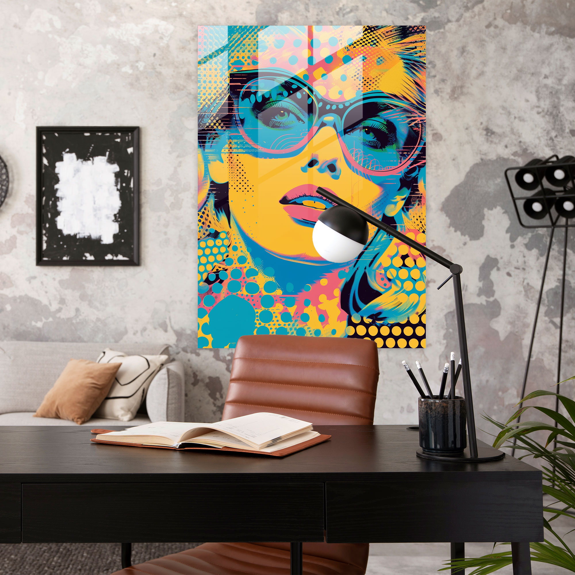 Andy Warhol Ev Dekorasyonu - Pop Art Desenler - Cam Tablo Modern Sanat