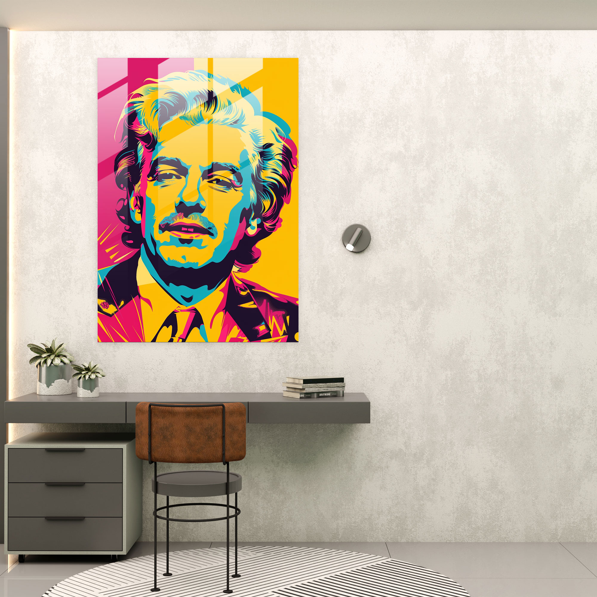 Andy Warhol Modern Sanat - Pop Kültür İkonları - Cam Tablo Duvar Dekorasyonu Kanvas Tablo