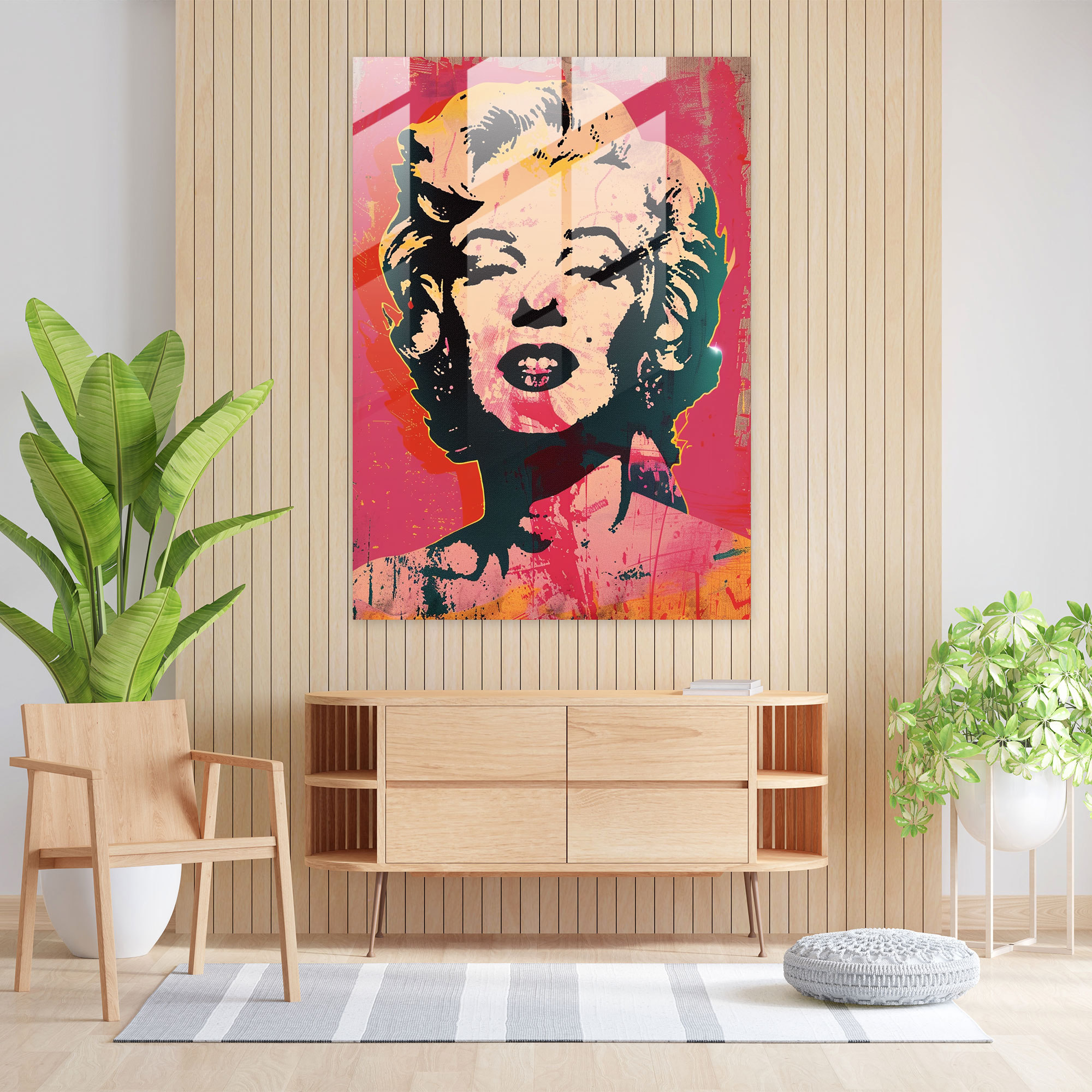 Andy Warhol Cam Tablo - Marilyn Monroe
Andy Warhol'un ünlü eseri Marilyn Monroe'nun eşsiz bir yorumu olan cam tablo.
