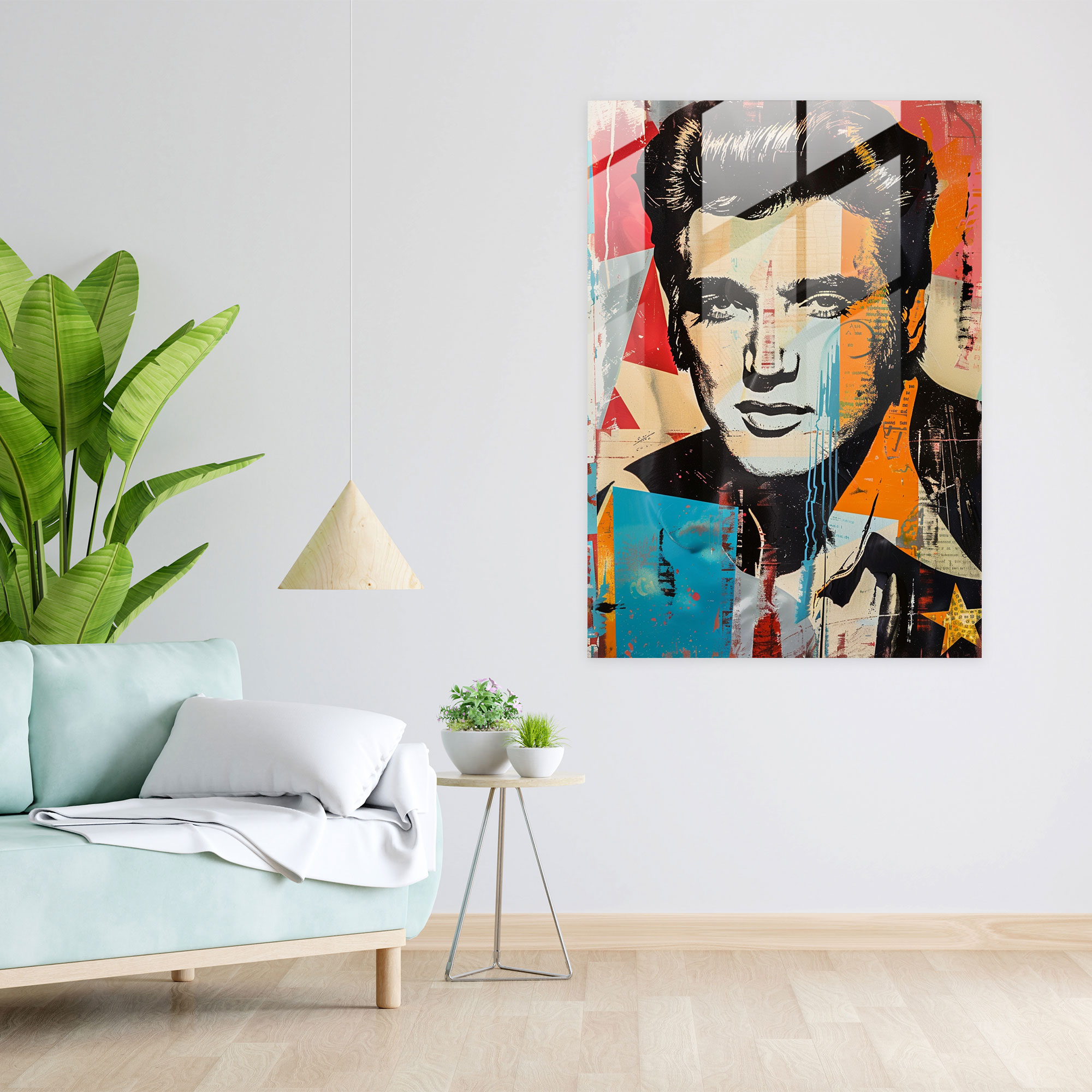 Andy Warhol Duvar Dekorasyonu - Elvis Presley - Cam Tablo Duvar Sanatı Duvar Dekorasyonu